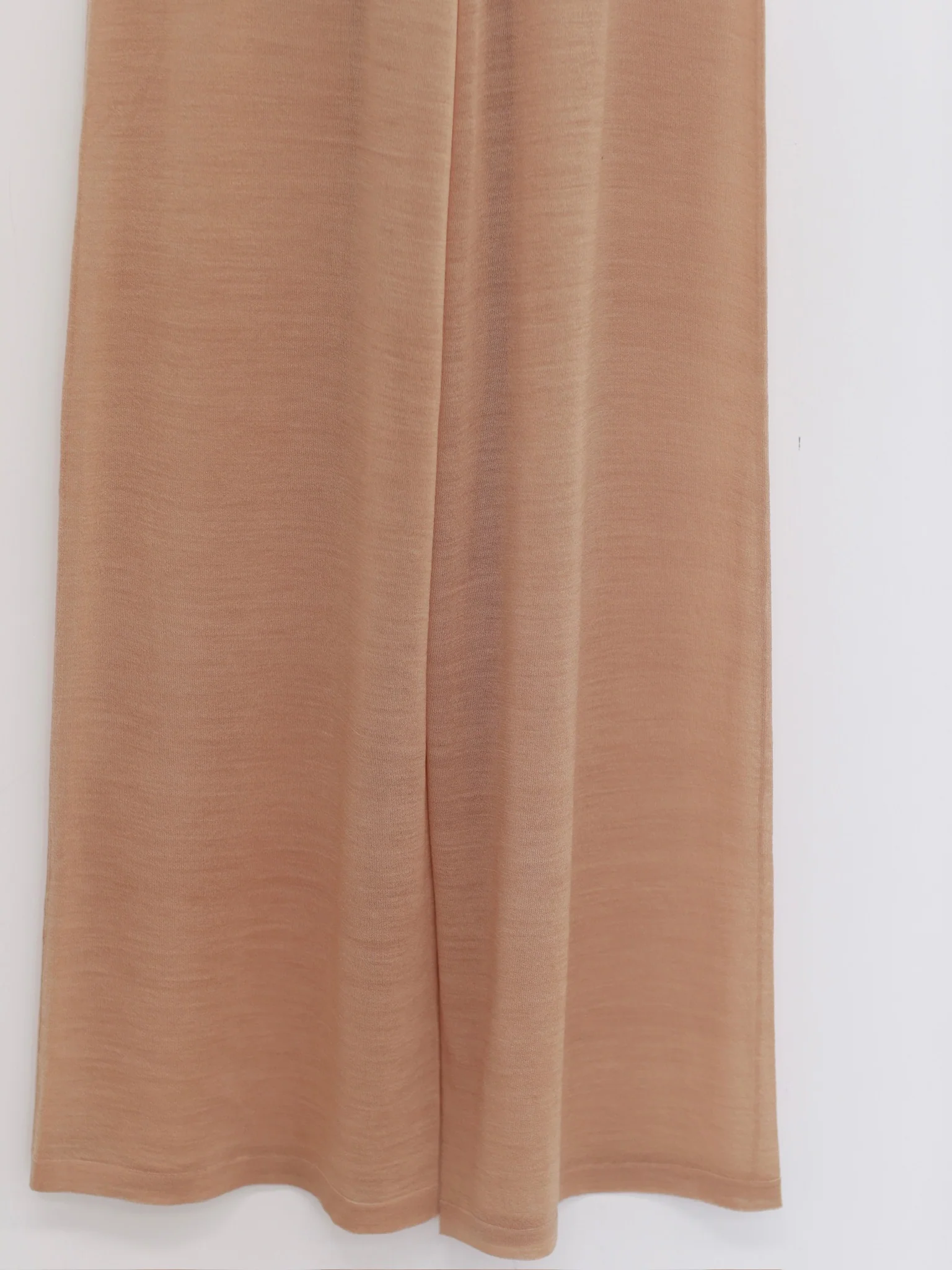 SWAYING 25 Spring/Summer Silk Wool Thin Straight Pants SW-SW25SS3B15C2-TUO Camel - Image 3
