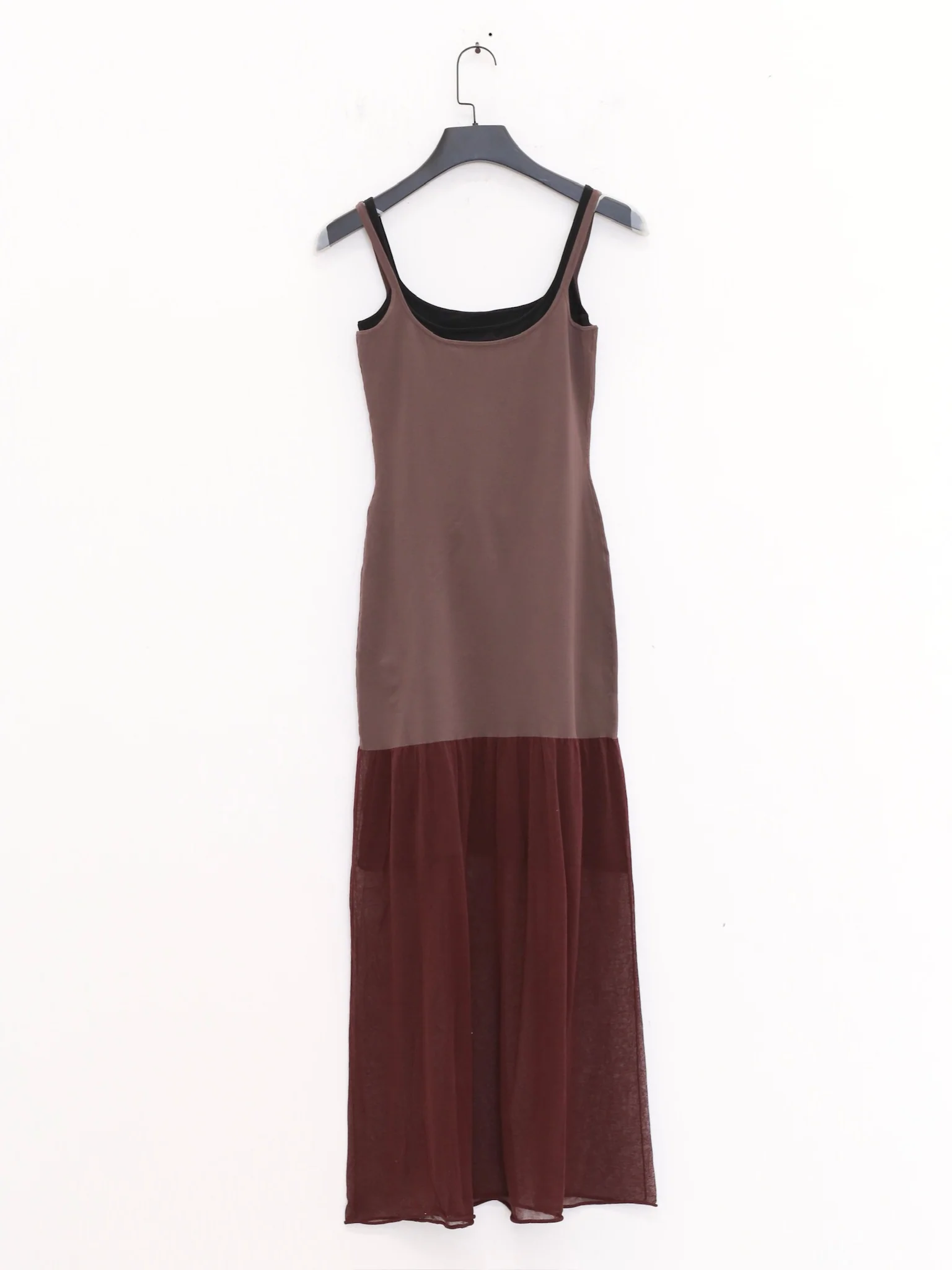 SWAYING 25 Spring/Summer Two-piece Suspender Fishtail Long Skirt SW-SW25SS2L02C4-ZONG Brown SW-SW25SS2L02C1 - Image 4