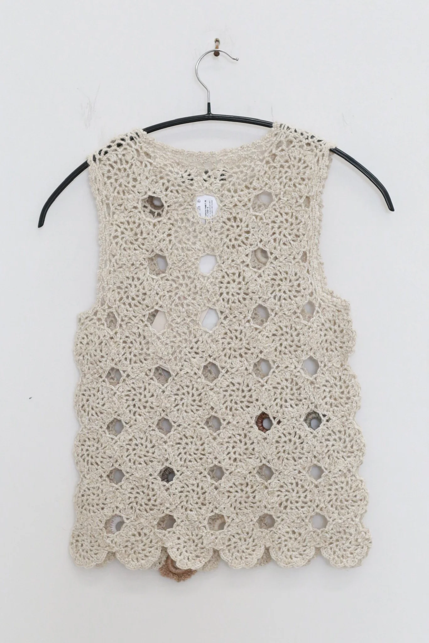 SWAYING 26 Early Spring Crochet Ring Decor Vest SW-SW26PS1T22C2-YM Linen - Image 2