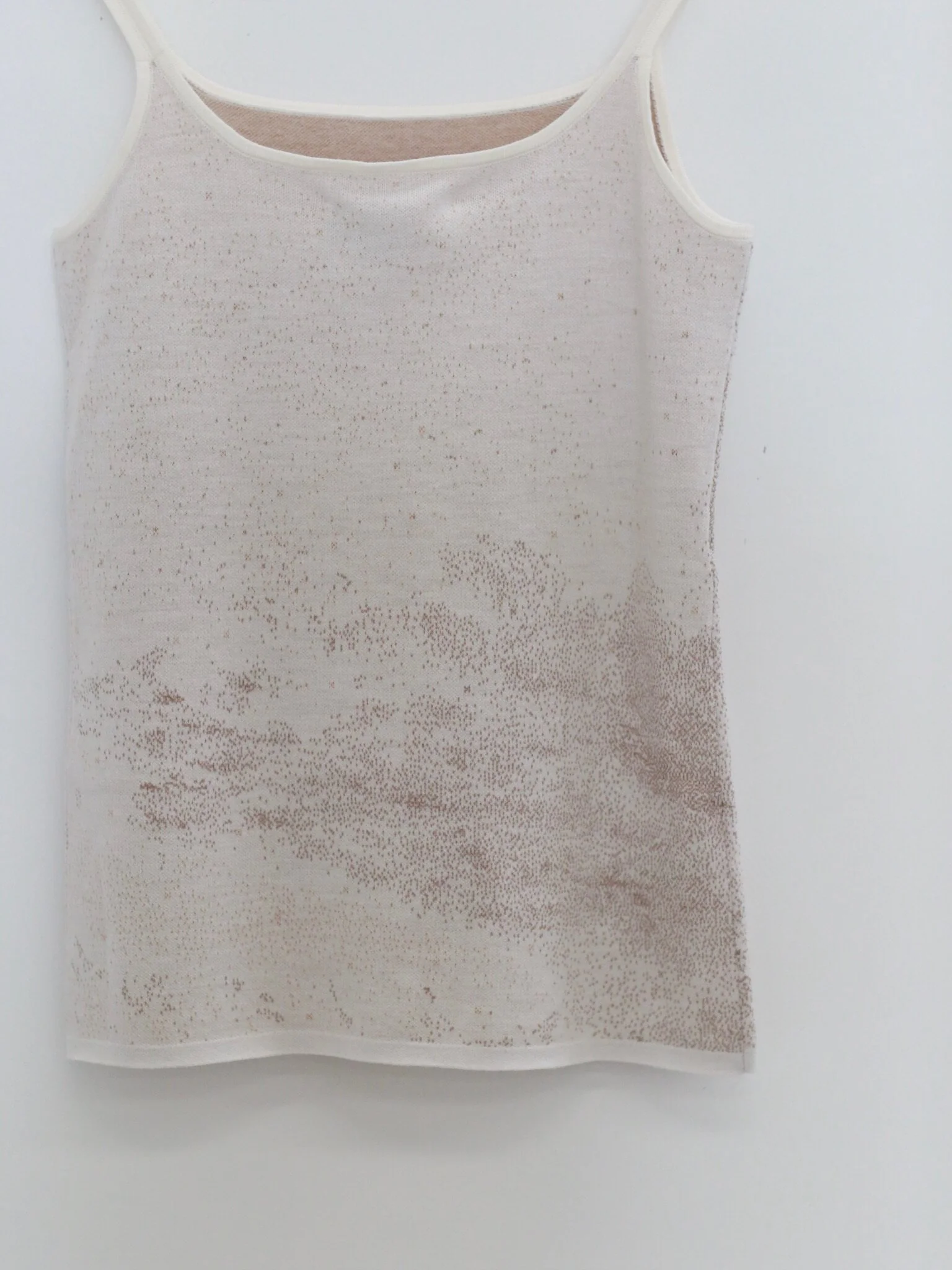 SWAYING 26 Early Spring Jacquard Camisole SW-SW26PS1T03C1-BAI White - Image 4