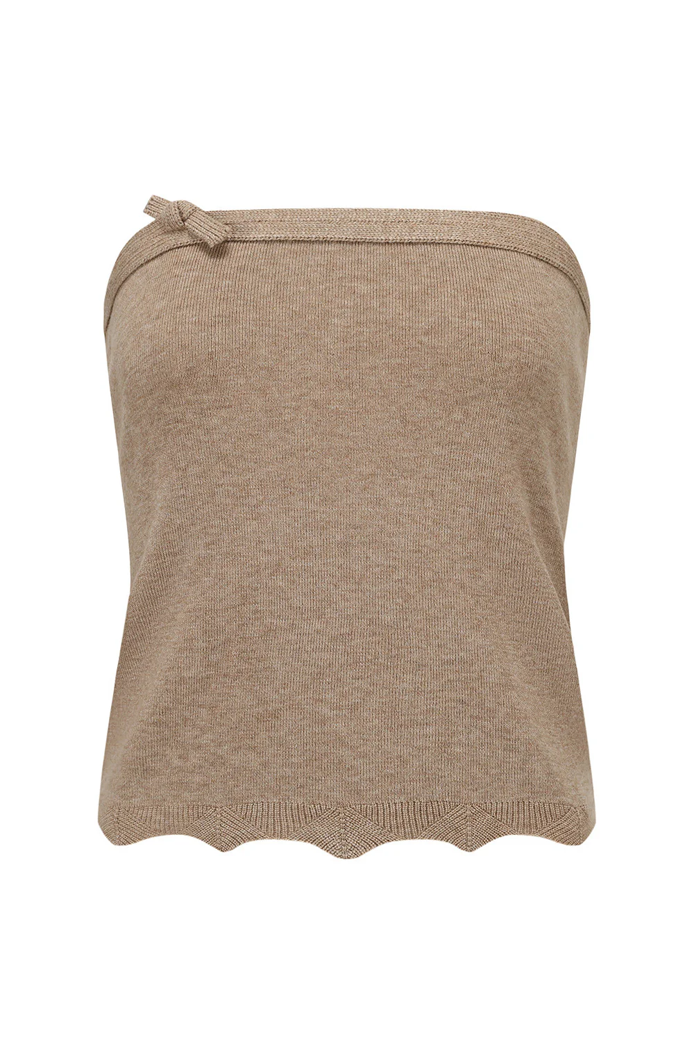 SWAYING 26 Early Spring Rope Knot Decor Bandeau Top SW-SW26PS1T01C1-HT Flower Camel