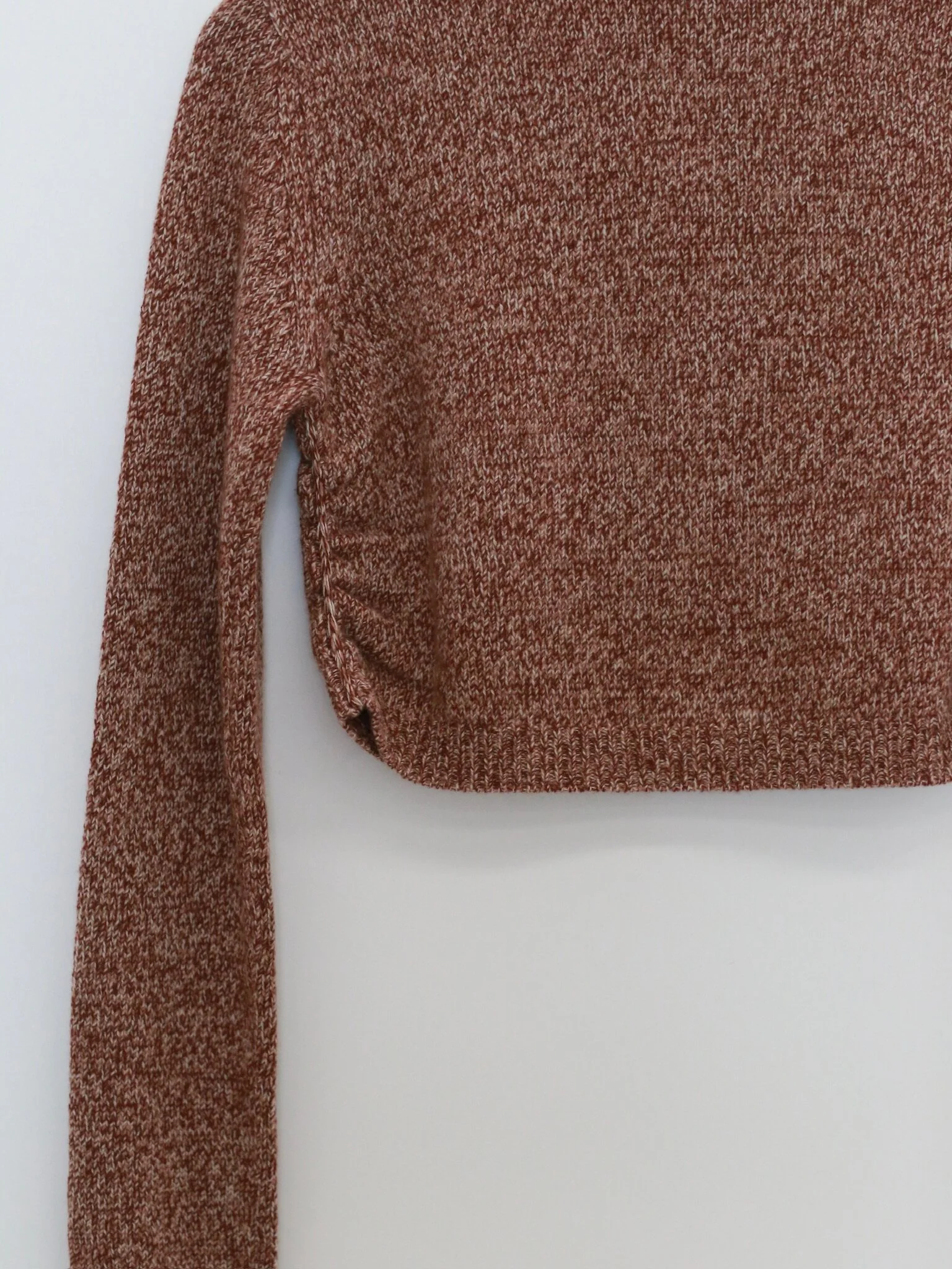 SWAYING 26 Early Spring Shawl Collar Cashmere Short Cardigan SW-SW26PS1T18C1-ZH Brownish Red - Image 8