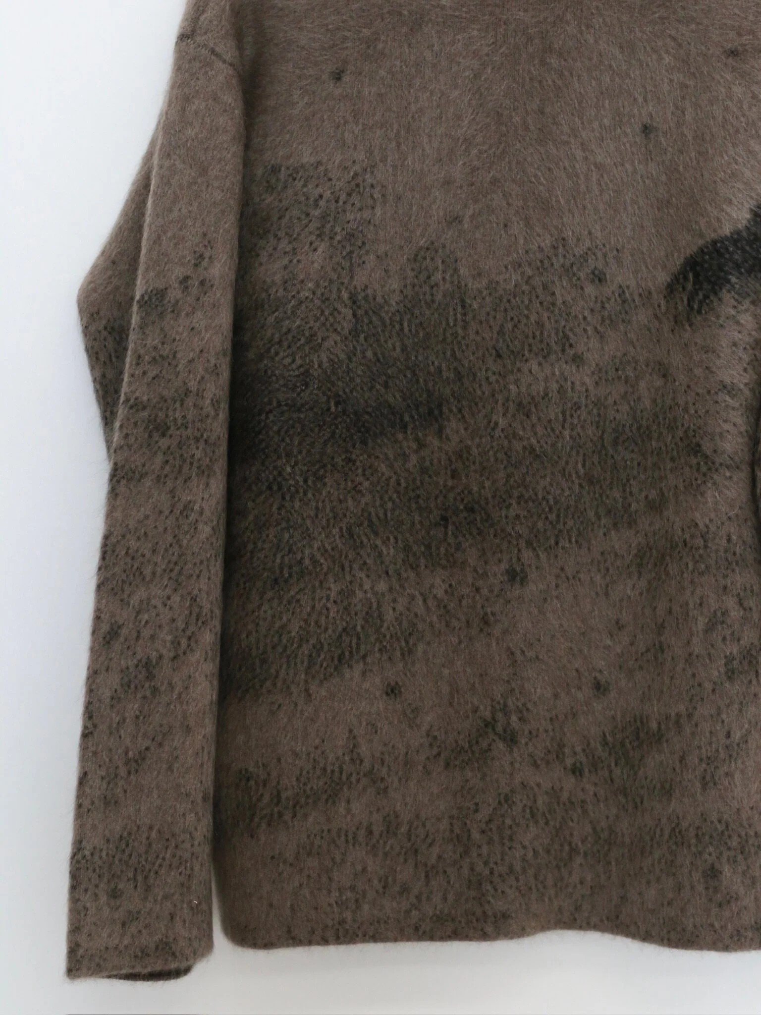 SWAYING 26 Early Spring Yak Wool Jacquard Jacket SW-SW26PS1T19C2-SH Dark Grey - Image 9