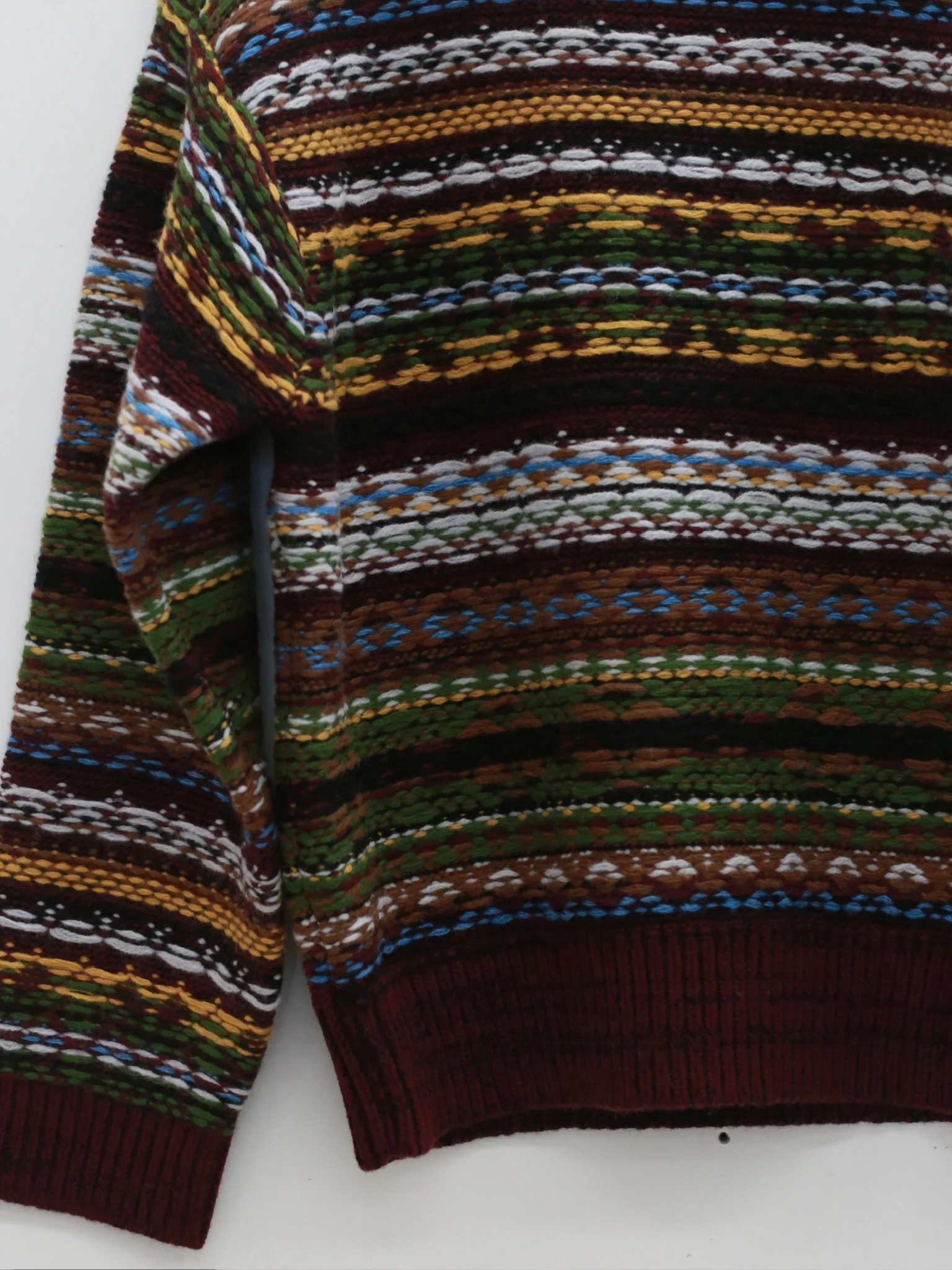 SWAYING Fall/Winter 2025 Chunky Dotted Knit Jacquard Sweater SW-SW25AW1T19C1S2-ZI Purple - Image 5