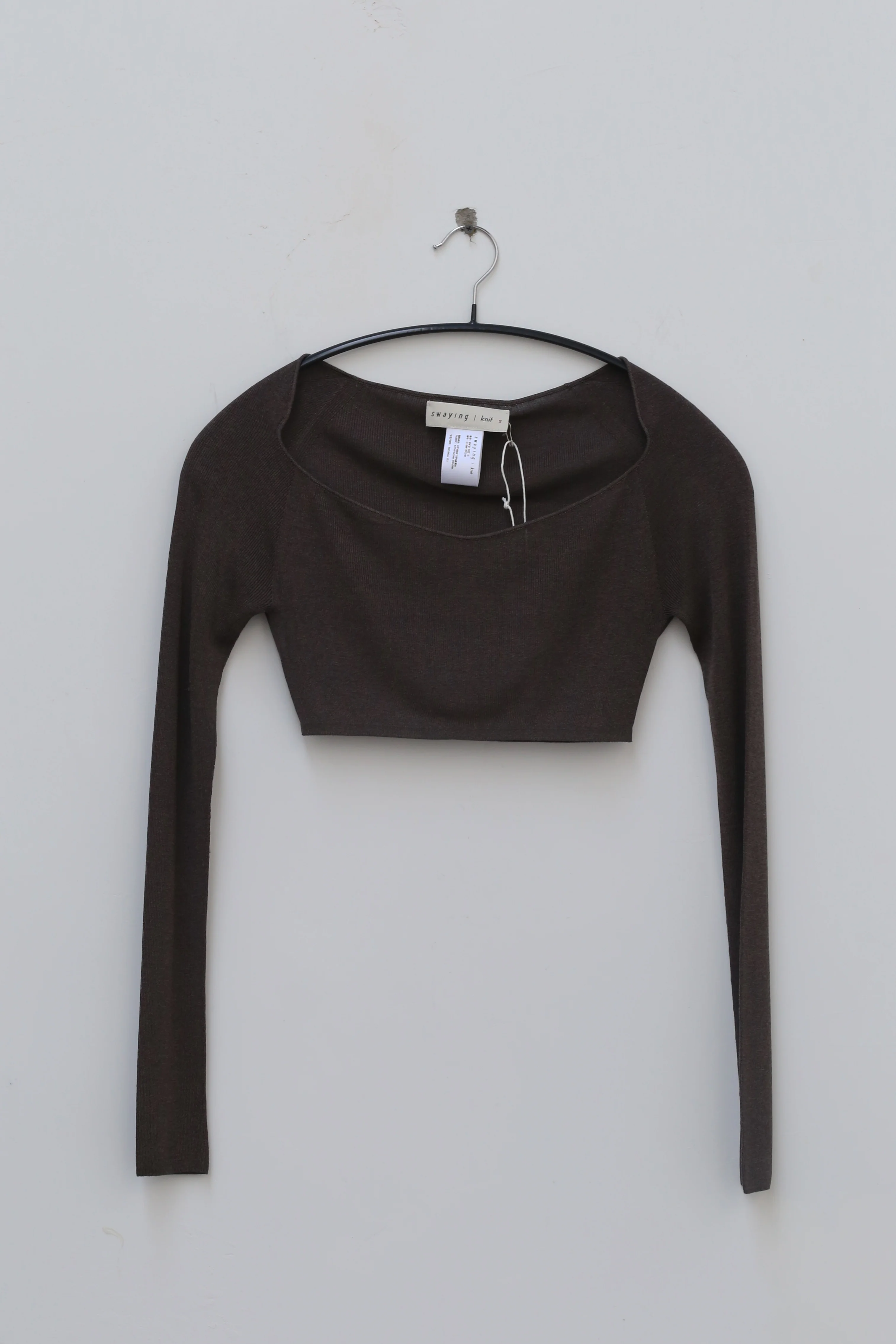SWAYING/KNIT Ballet Open Collar Silk Shirt-Short SW211SZ10 - Image 7