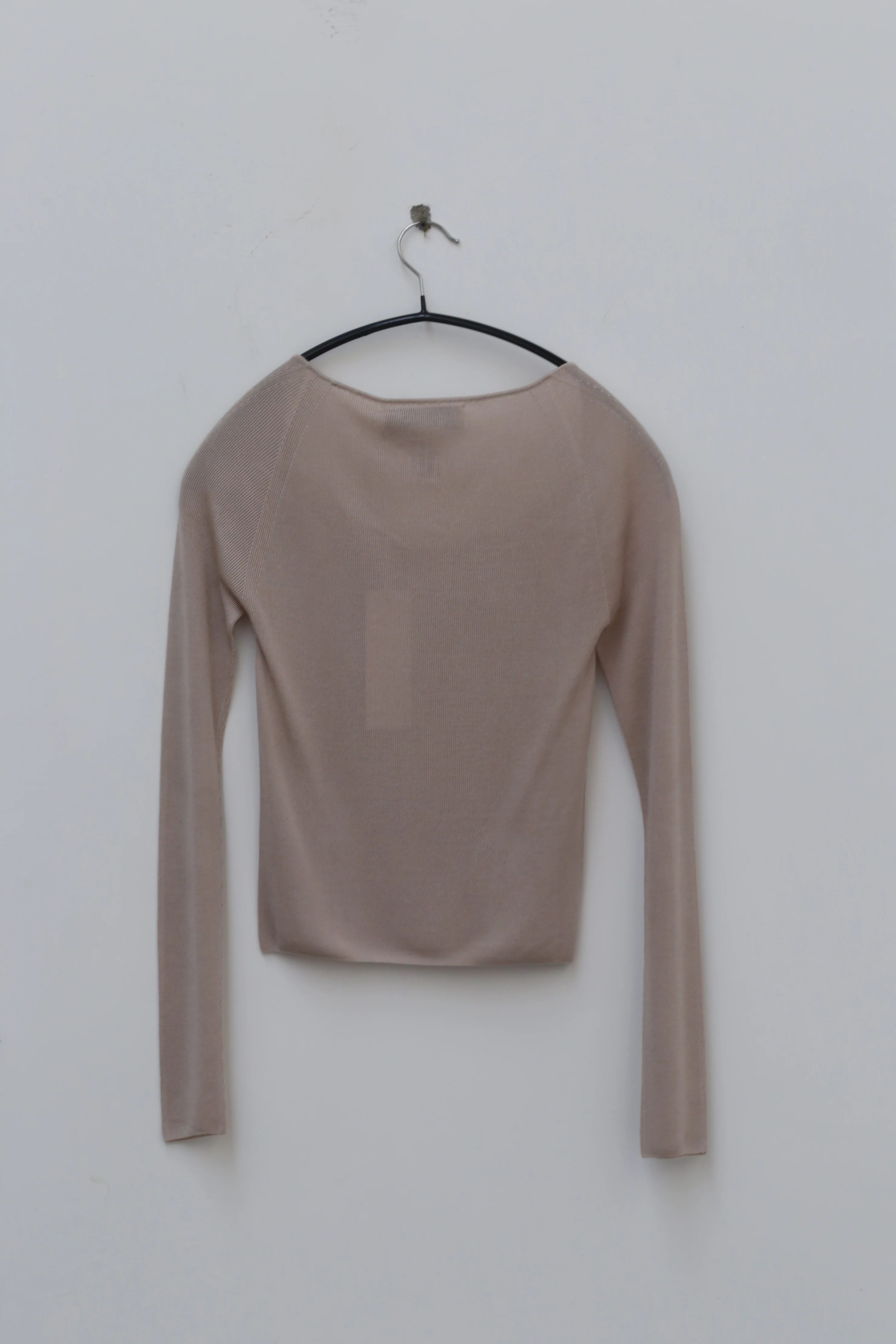 SWAYING/KNIT Ballet Open Collar Silk Shirt SW211SZ06 PS14 - Image 3