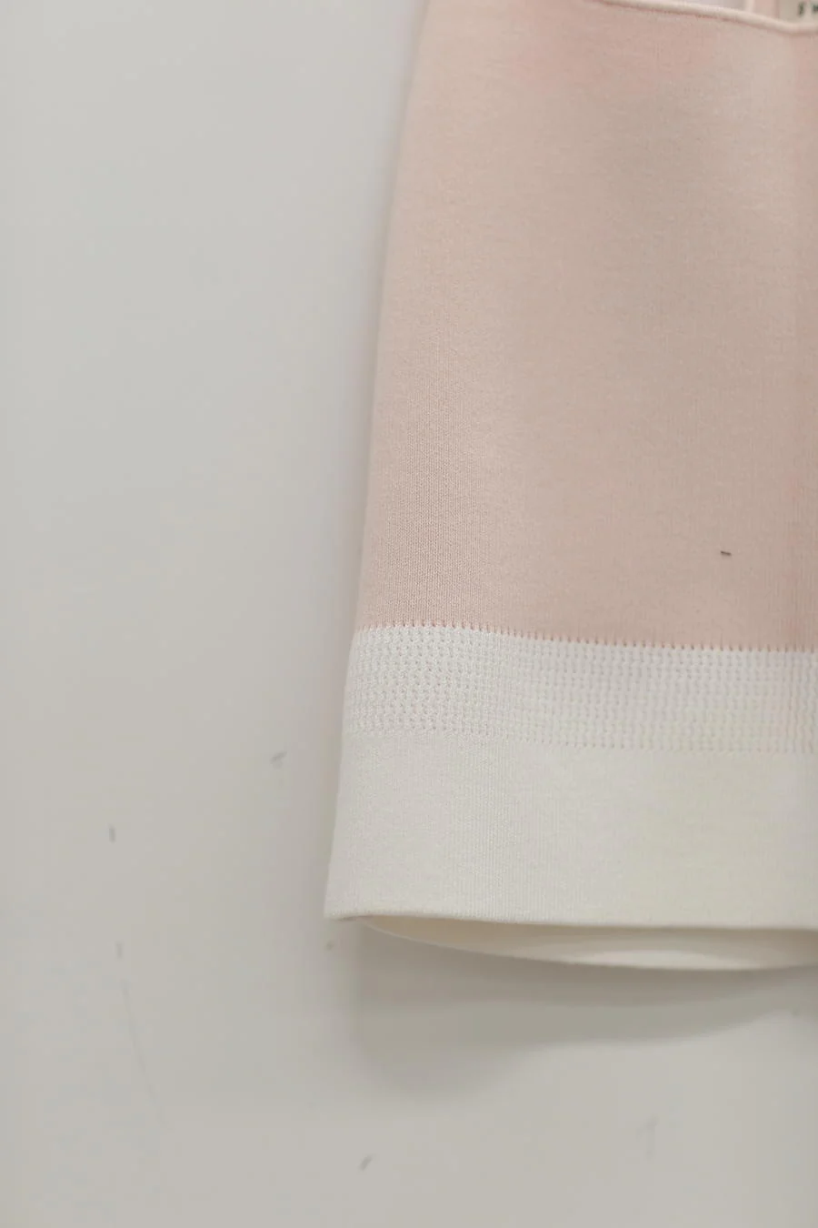 SWAYING/KNIT Basic Camisole SW22SST18 Light Pink/White PS42 - Image 11