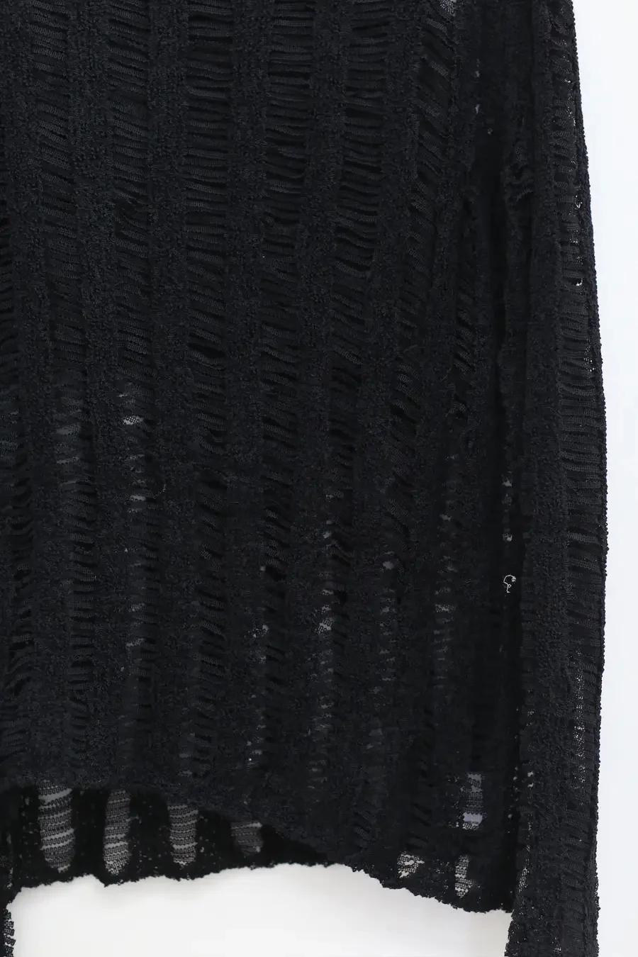 SWAYING/KNIT beaded decorative hollow top SW23SS1T62 black PS85 - Image 3