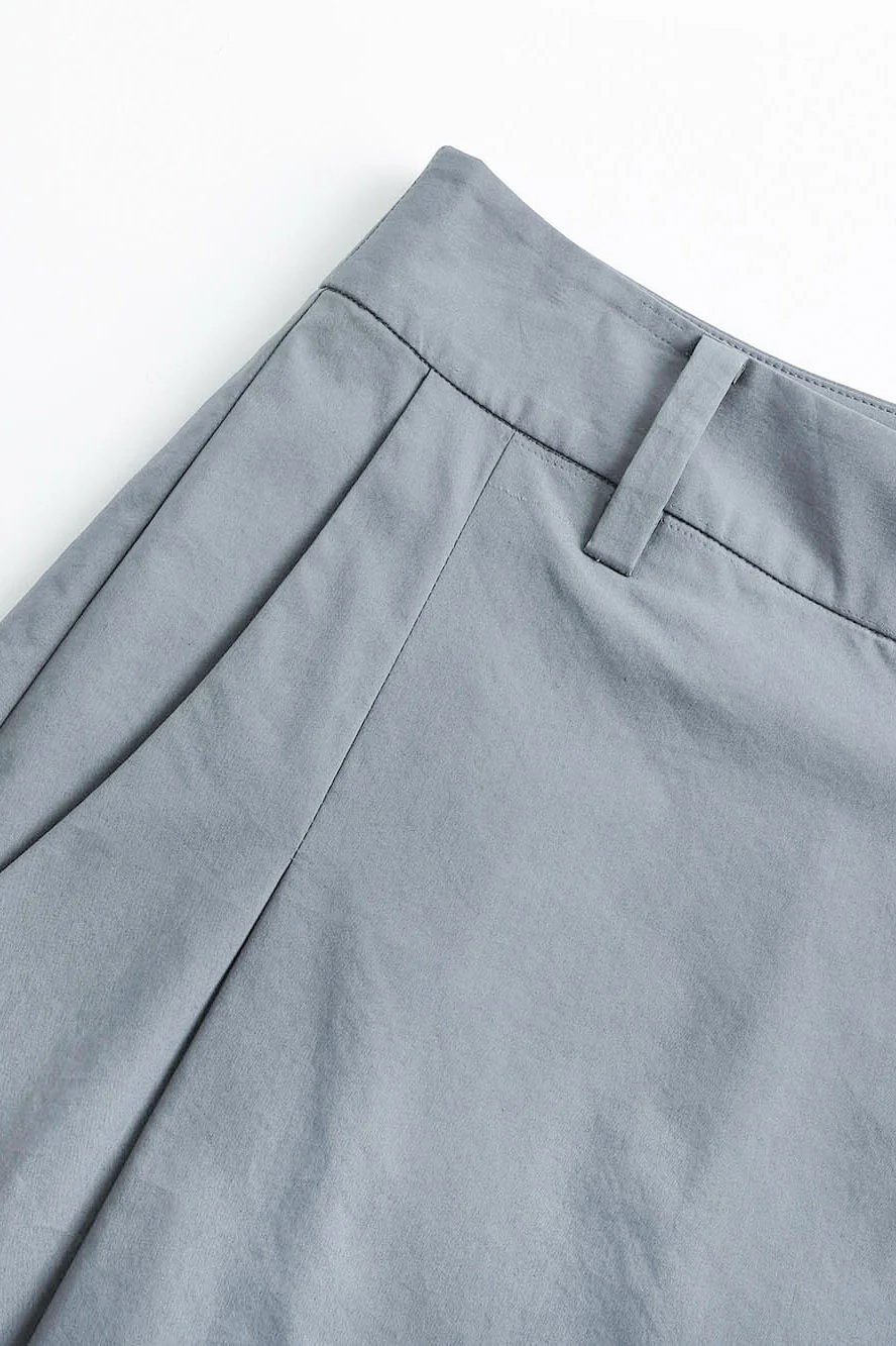SWAYING/KNIT cotton wide-leg pants SW24SS3B60 gray blue - Image 10