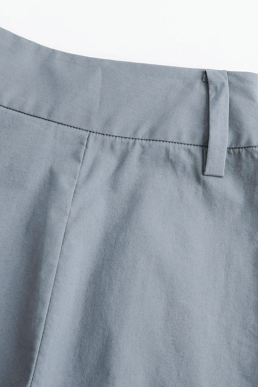 SWAYING/KNIT cotton wide-leg pants SW24SS3B60 gray blue - Image 11