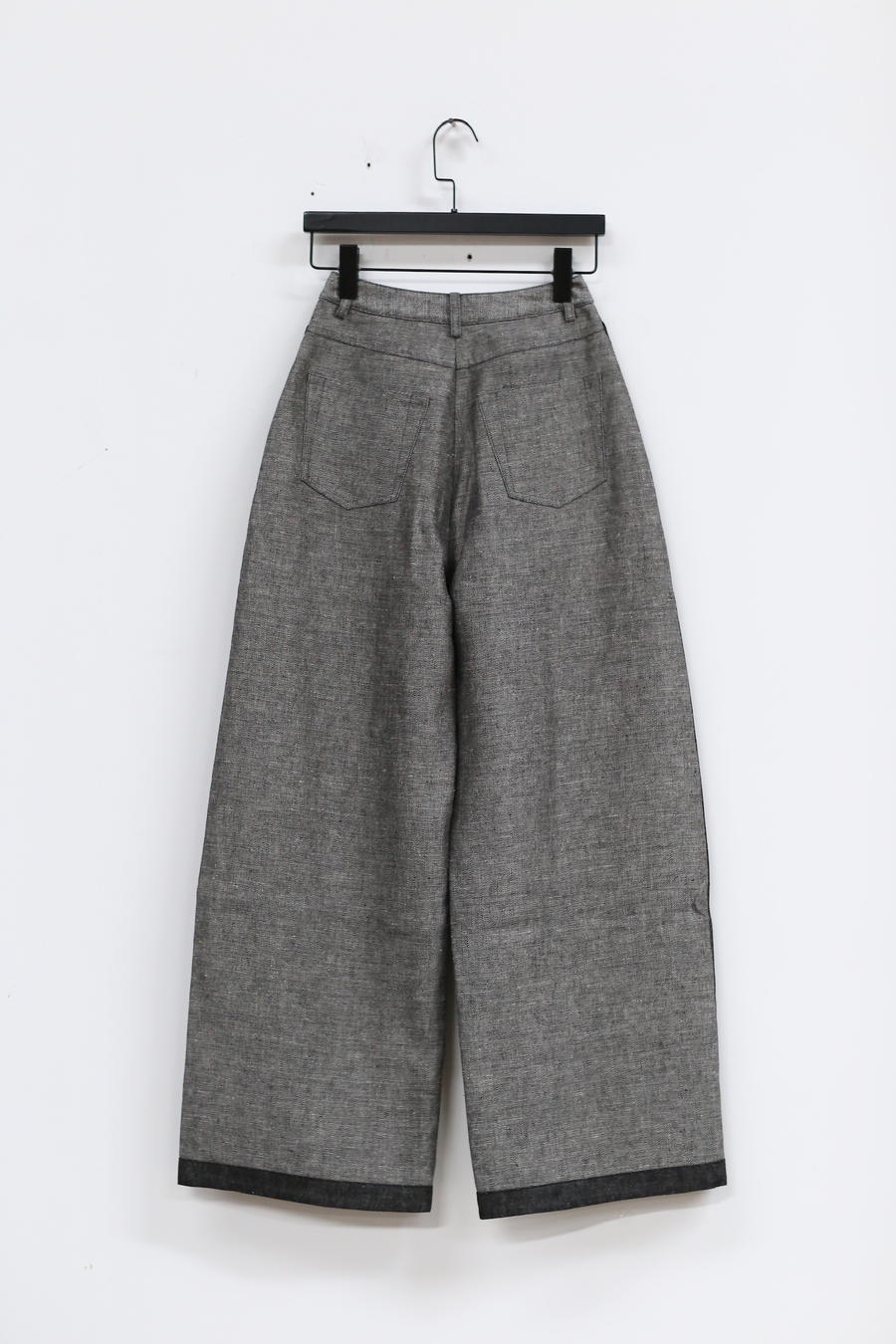 SWAYING/KNIT Crease Cocoon Wide Leg Pants SW22AW3B28 Grey PS51 - Image 9