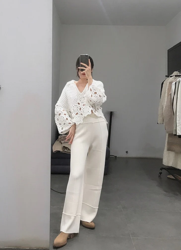 SWAYING/KNIT crease knit trousers SW202XZ16 - Image 9