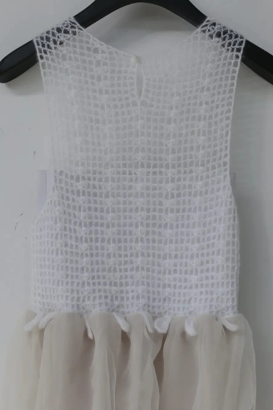 SWAYING/KNIT crochet stitching rotating skirt SW212LS18 white - Image 10
