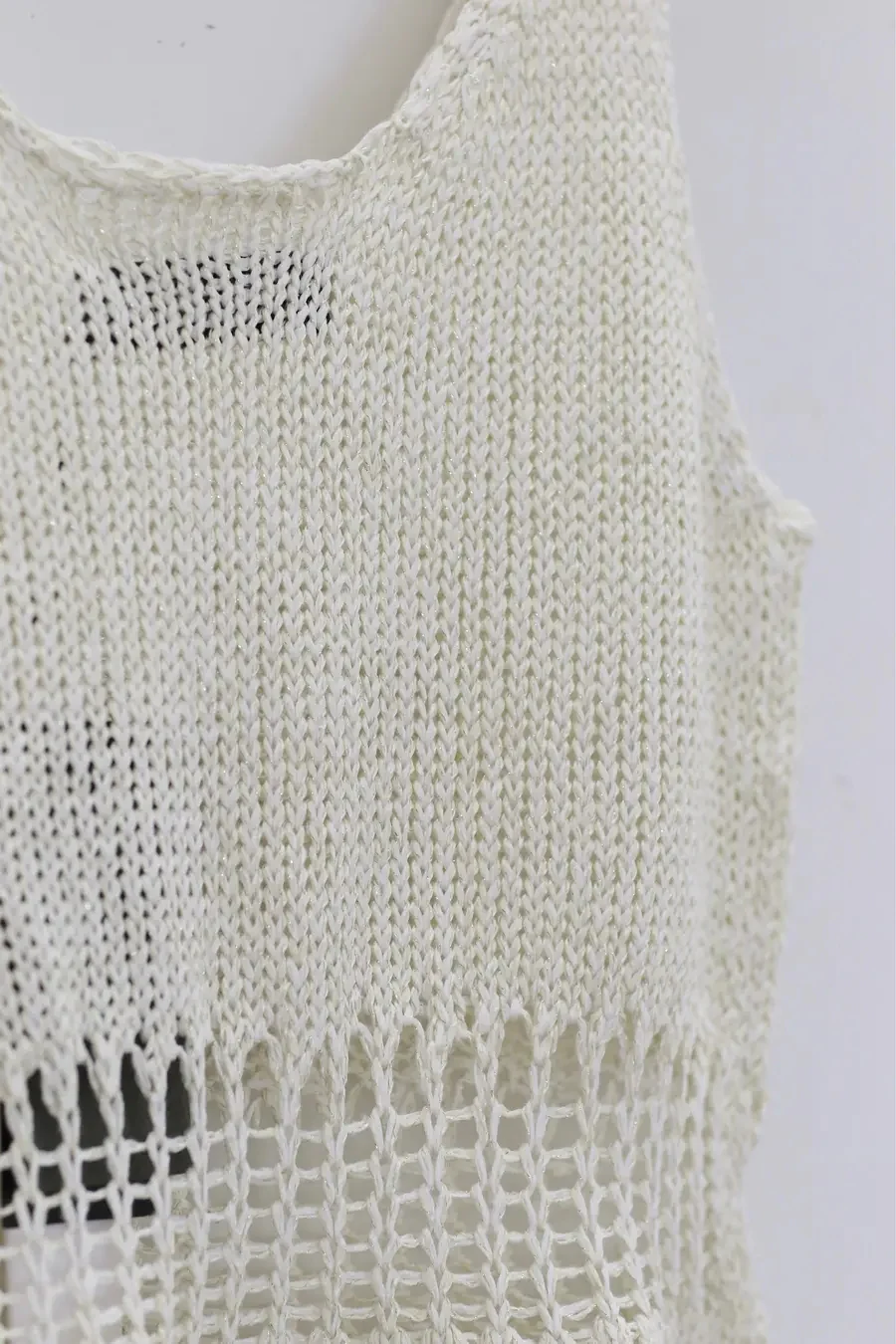 SWAYING/KNIT Cutout Striped Tank Dress SW22SSL15 Yellow/White - Image 9