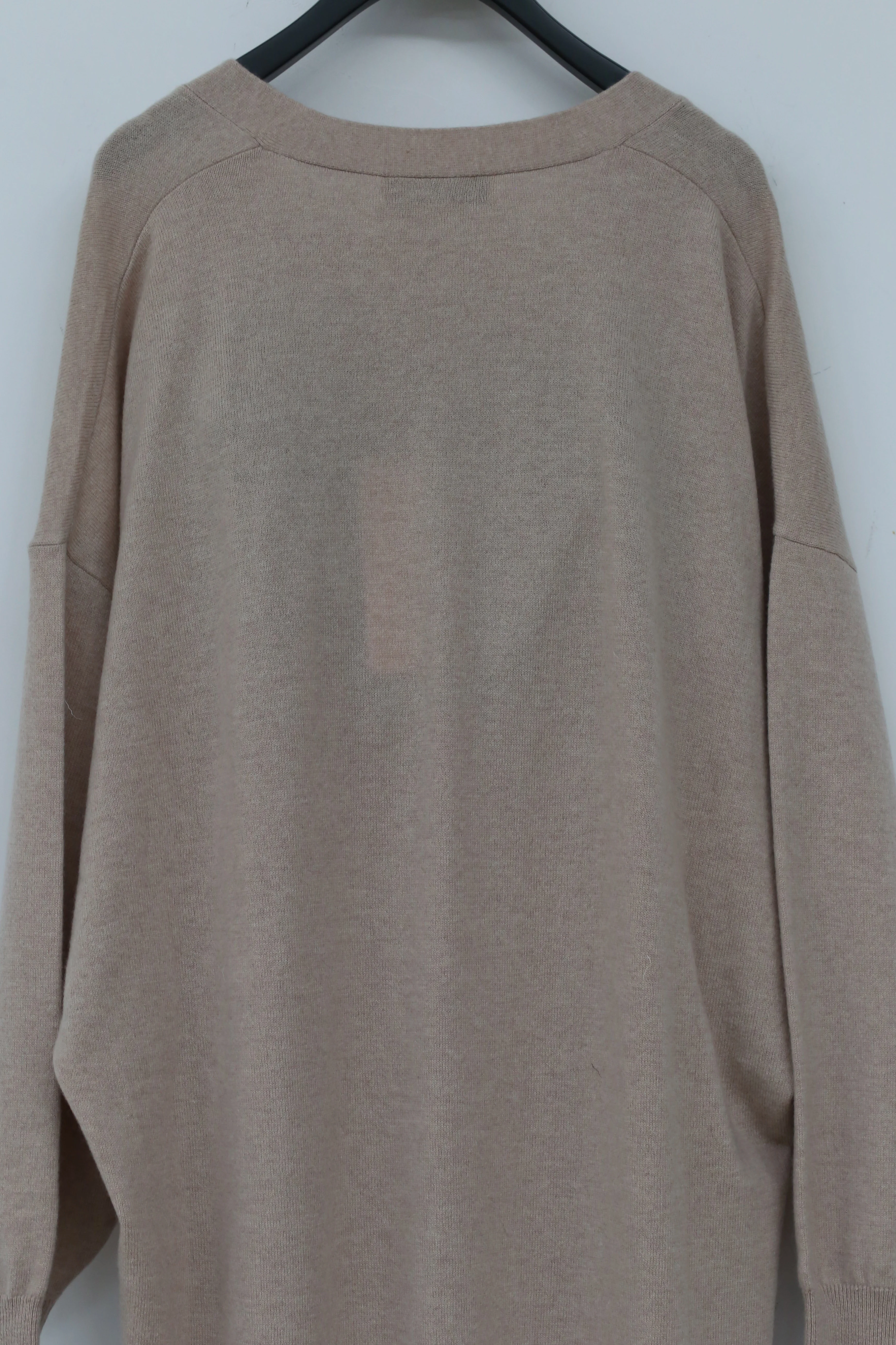 SWAYING/KNIT Deconstructed v-neck dress (with corset) SW212LS10 camel PS31 - Image 11