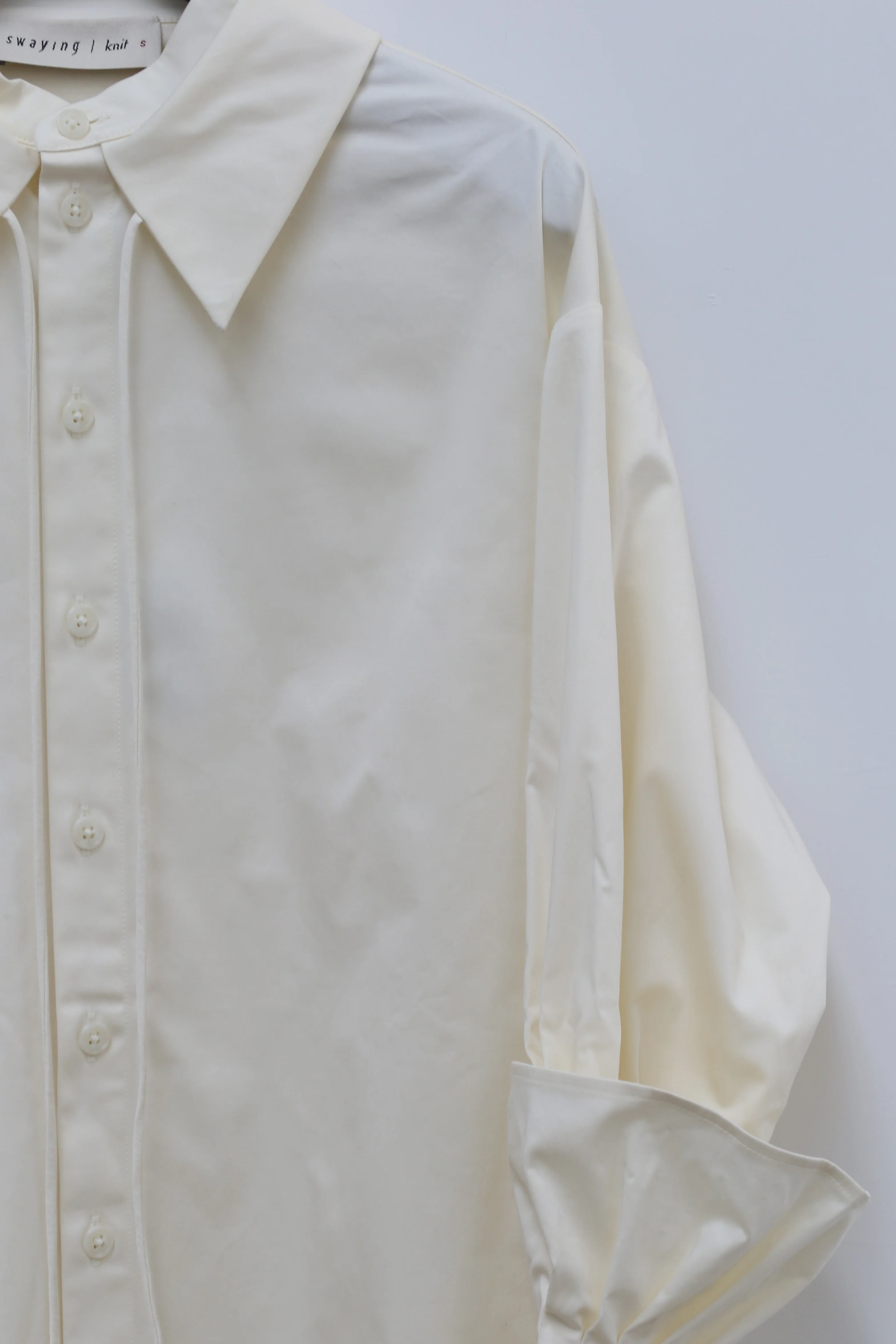 SWAYING/KNIT Double Collar Long Shirt SW211SZ48 - Image 7