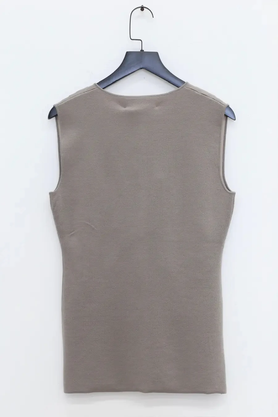 SWAYING/KNIT double-sided slim cardigan vest SW-SW24SS1T48-NIHUI marl - Image 9