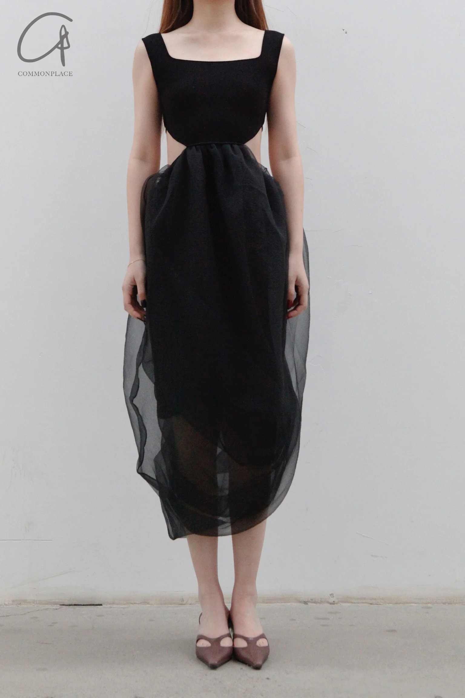SWAYING/KNIT European Root Rotating Skirt SW23SS2L16 Black - Image 3