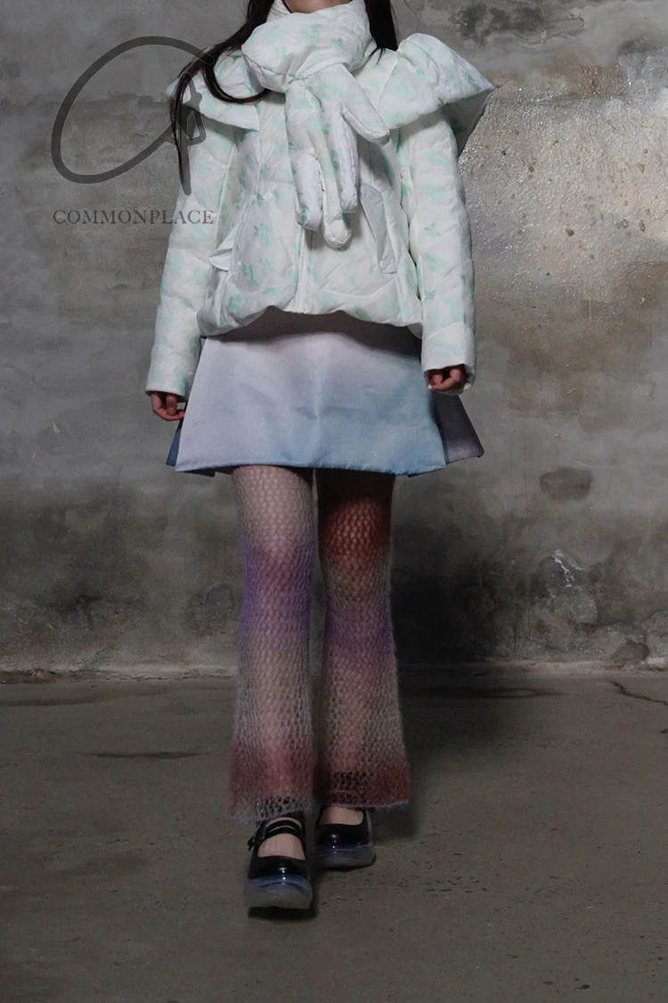 SWAYING/KNIT Flared Pants SW212XZ47 Purple Gradient PS26 - Image 10