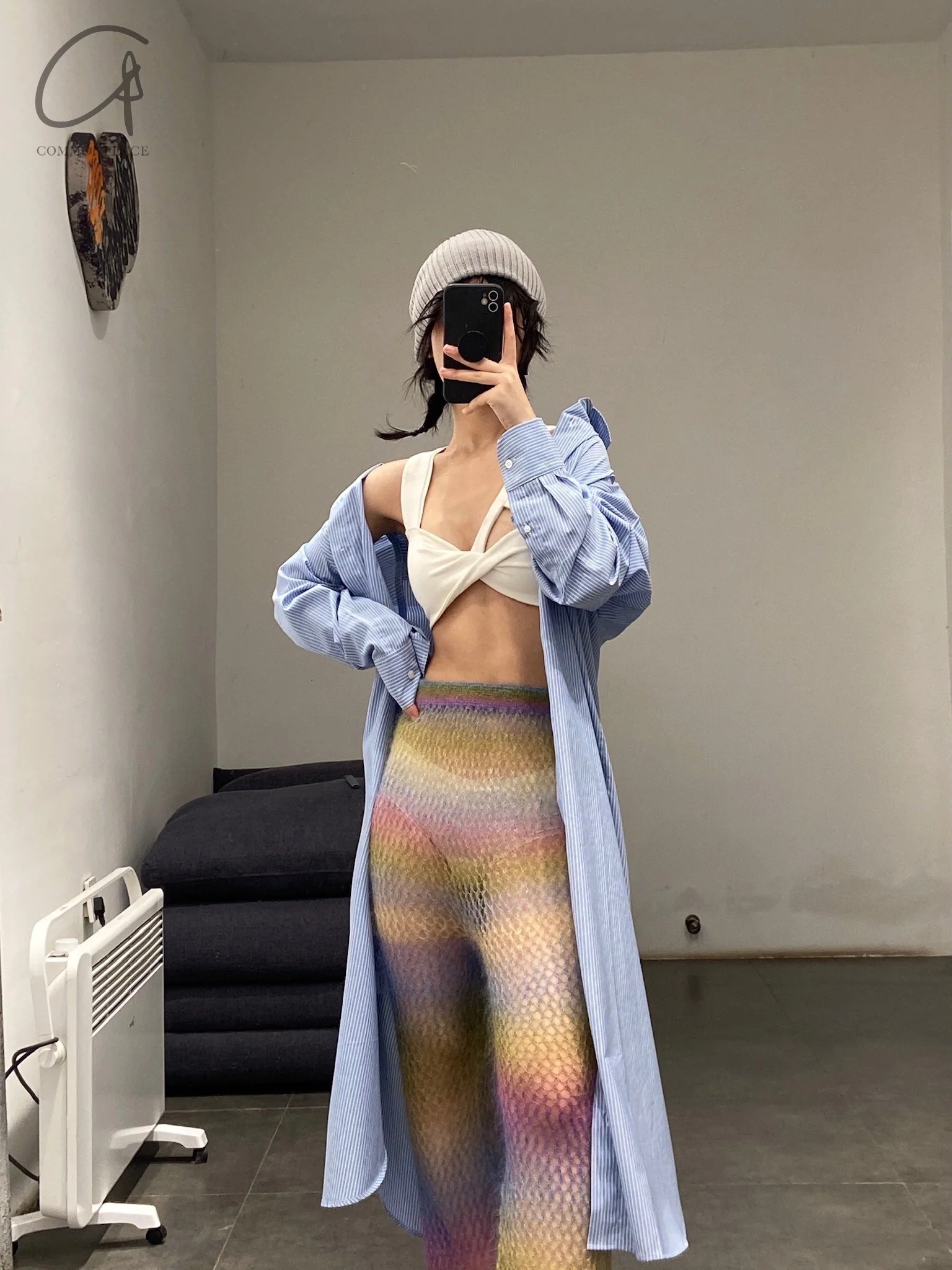SWAYING/KNIT Flared Pants SW212XZ47 Purple Gradient PS26 - Image 20