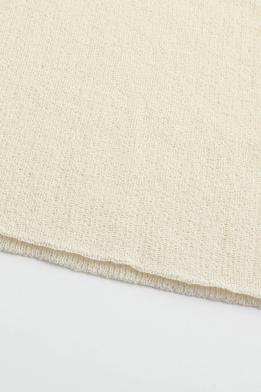 SWAYING/KNIT hairy hook tank top SW24SS1T01 off-white PS72 - Image 11