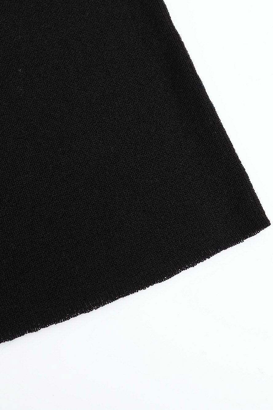 SWAYING/KNIT Hairy Hook Tank Top SW24SS1T03 Black PS72 - Image 15