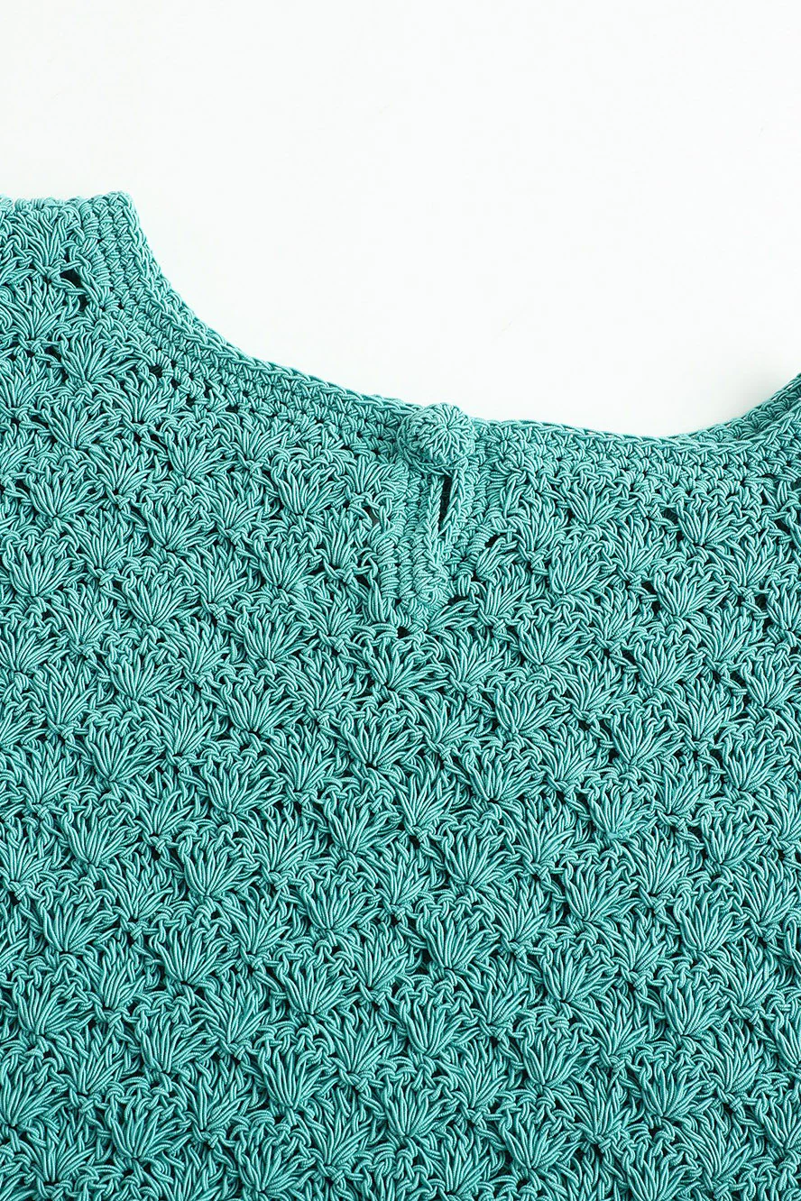 SWAYING/KNIT handmade crochet tank top SW24SS1T32 blue - Image 14
