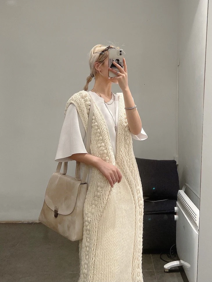 SWAYING/KNIT handmade vest skirt SW202LS10 - Image 8