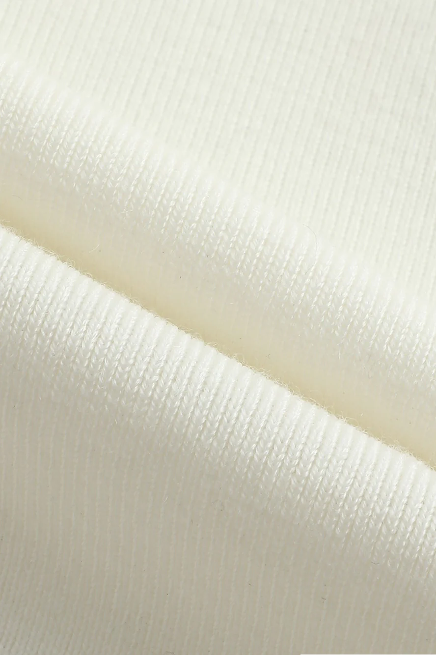 SWAYING/KNIT hollow back turtleneck pullover SW23AW1T19 white - Image 15