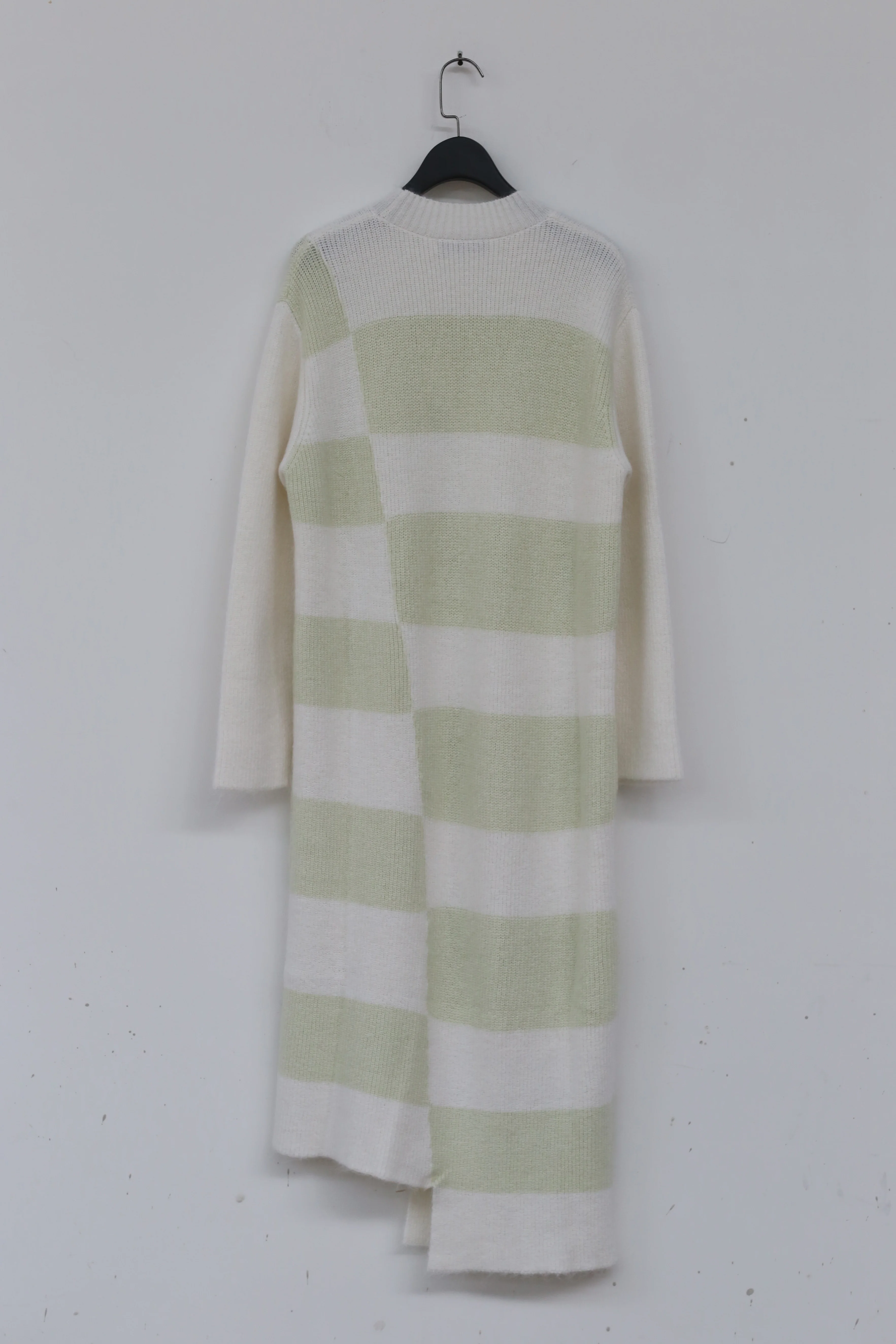 SWAYING/KNIT Irregular Mohair Dress SW212LS04 White/Light Green - Image 25