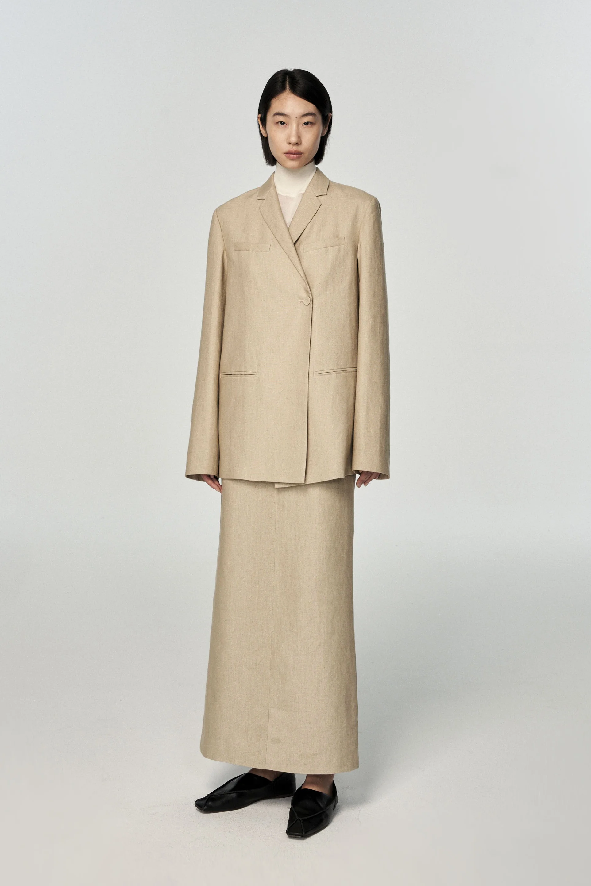 SWAYING/KNIT linen loose suit SW23AW1T69 linen - Image 3