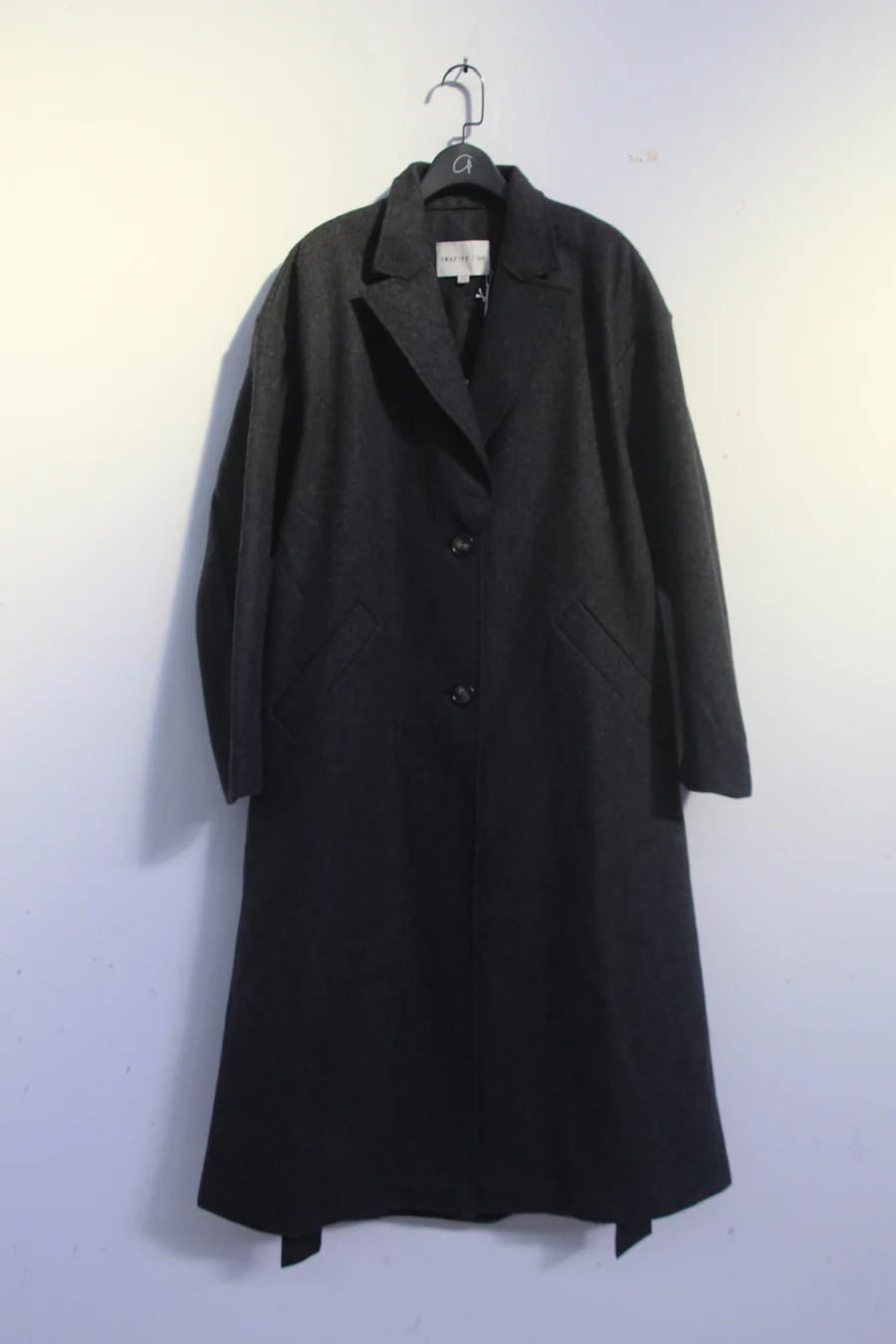 SWAYING/KNIT Long Blazer SW212SZ62 Black Grey PS37 - Image 6