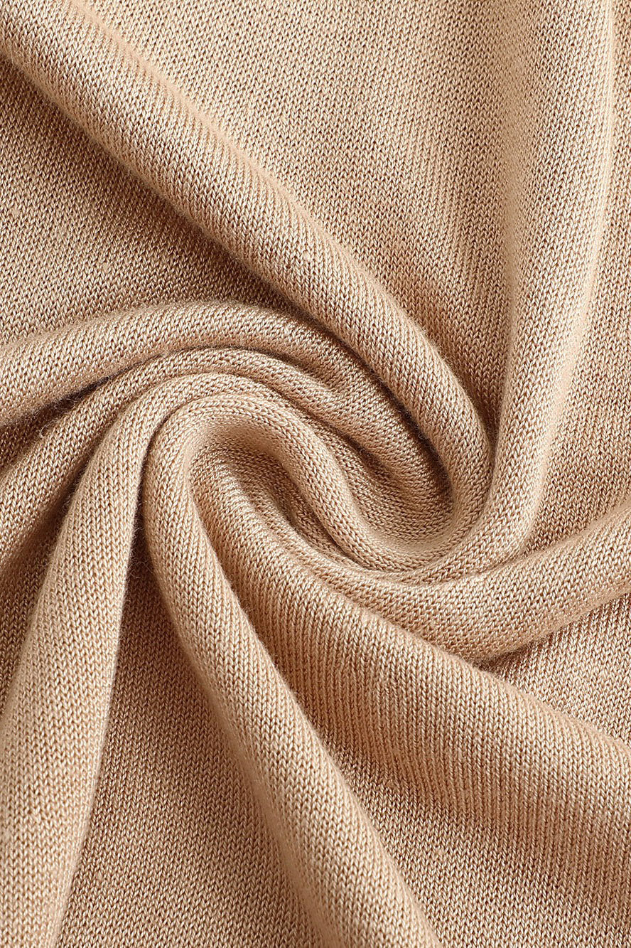 SWAYING/KNIT one-line collar cutout dress SW24SS2L24 pink apricot PS71 - Image 9