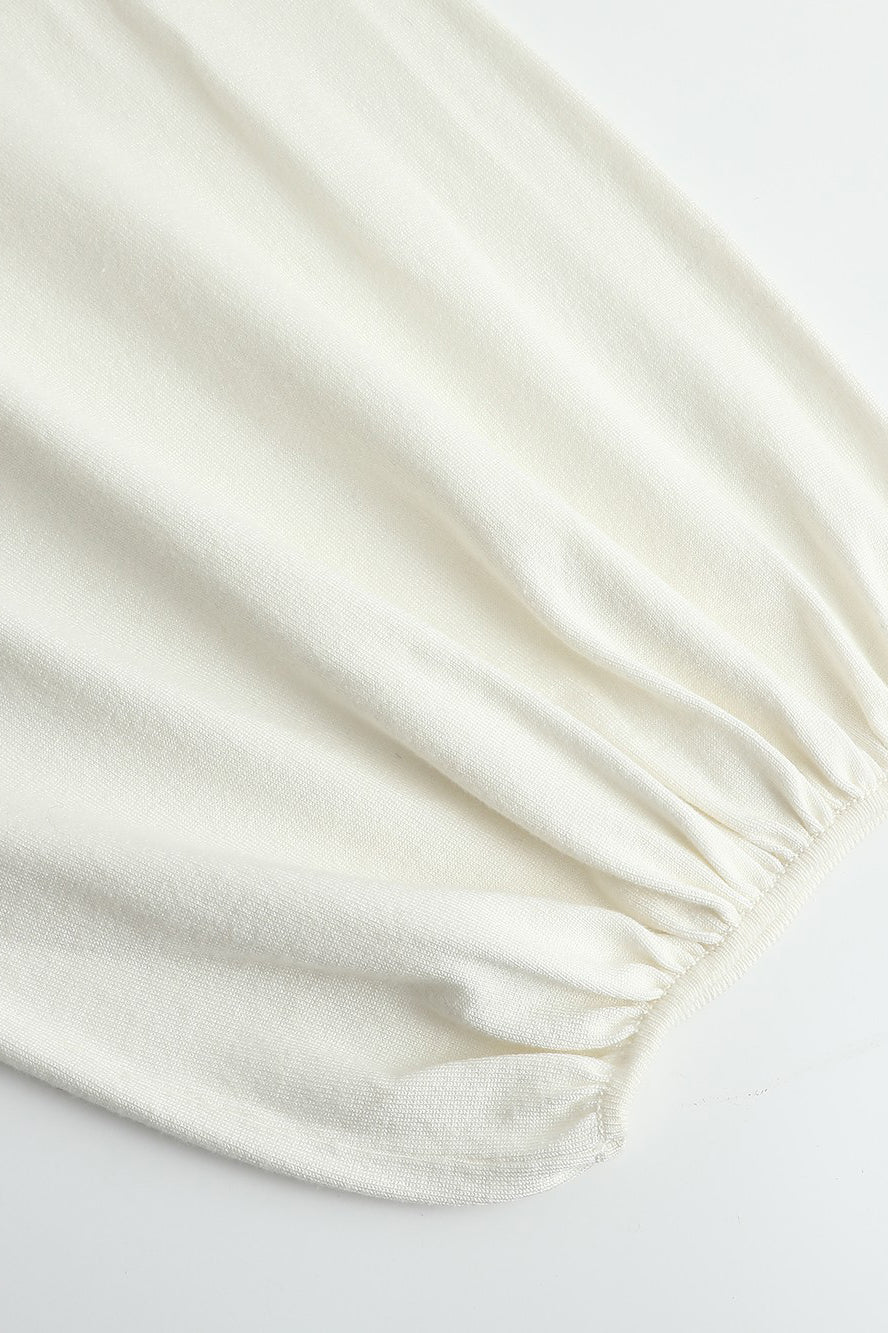 SWAYING/KNIT plain leggings SW23AW3B02 white PS67 - Image 14