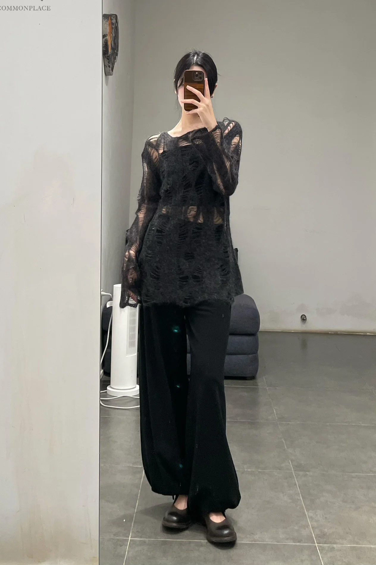 SWAYING/KNIT plain leggings SW23AW3B05 black PS67 - Image 18