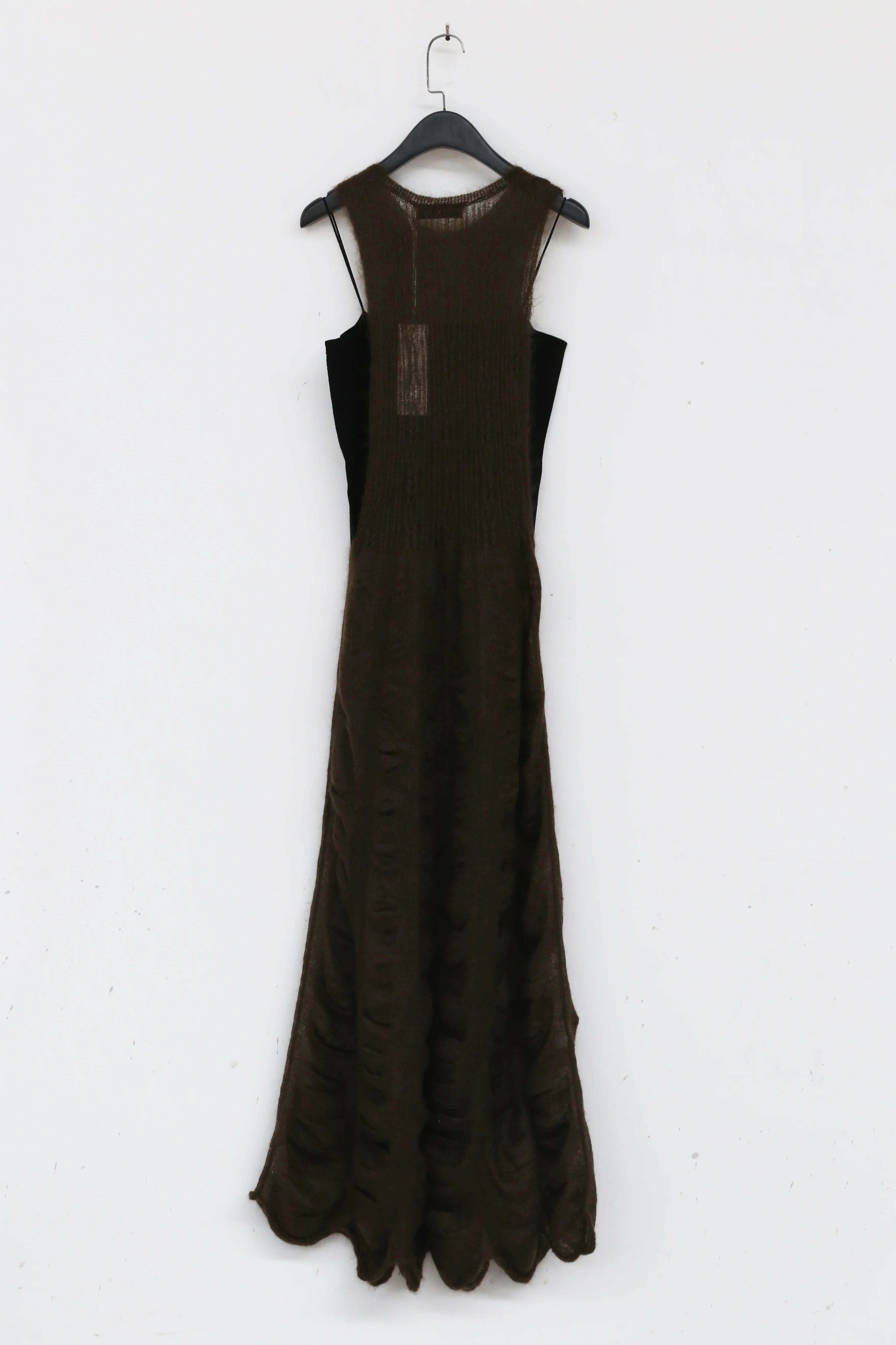 SWAYING/KNIT Pleated Sleeveless Dress (with petticoat) SW212LS11 Coffee PS19 - Image 9