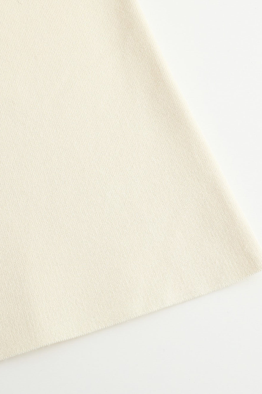 SWAYING/KNIT profile cuffed long-sleeved slim fit pullover SW-SW24RE1T07-YABAI tooth white PS11 - Image 14