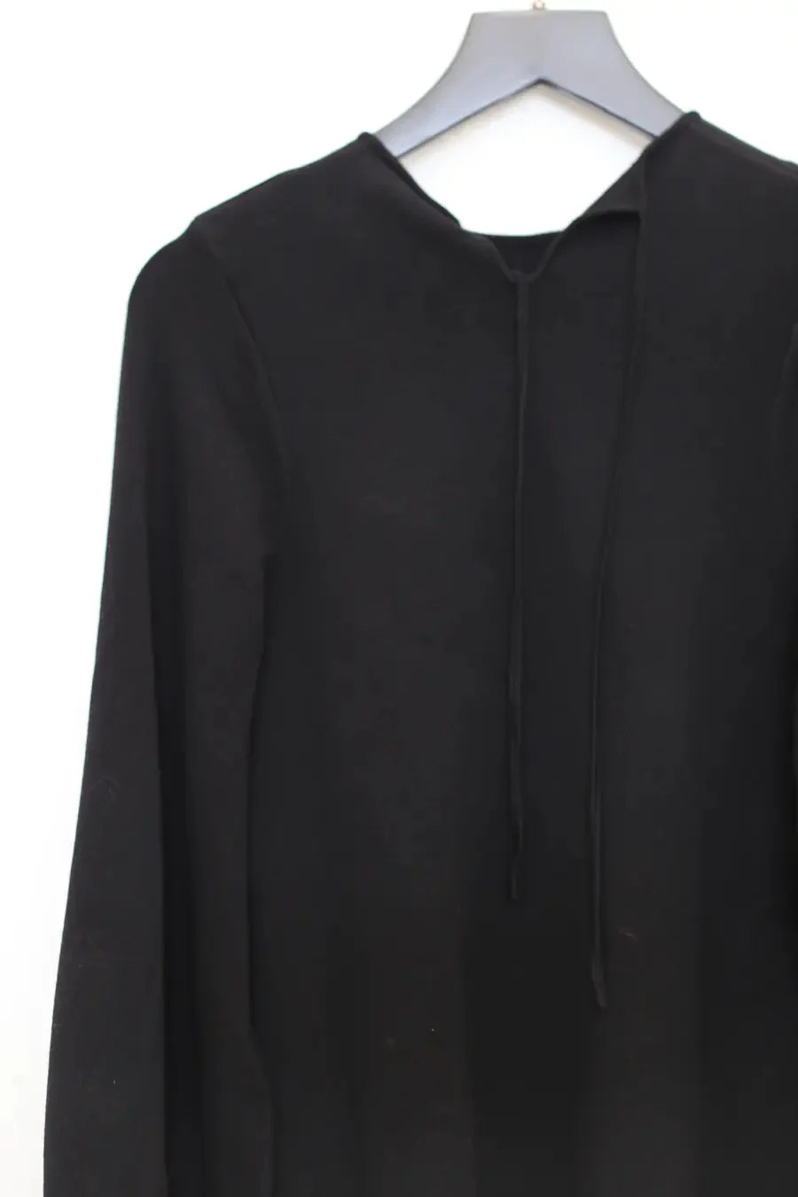 SWAYING/KNIT profile cuffed long-sleeved slim pullover SW24RE1T10 black PS11 - Image 6