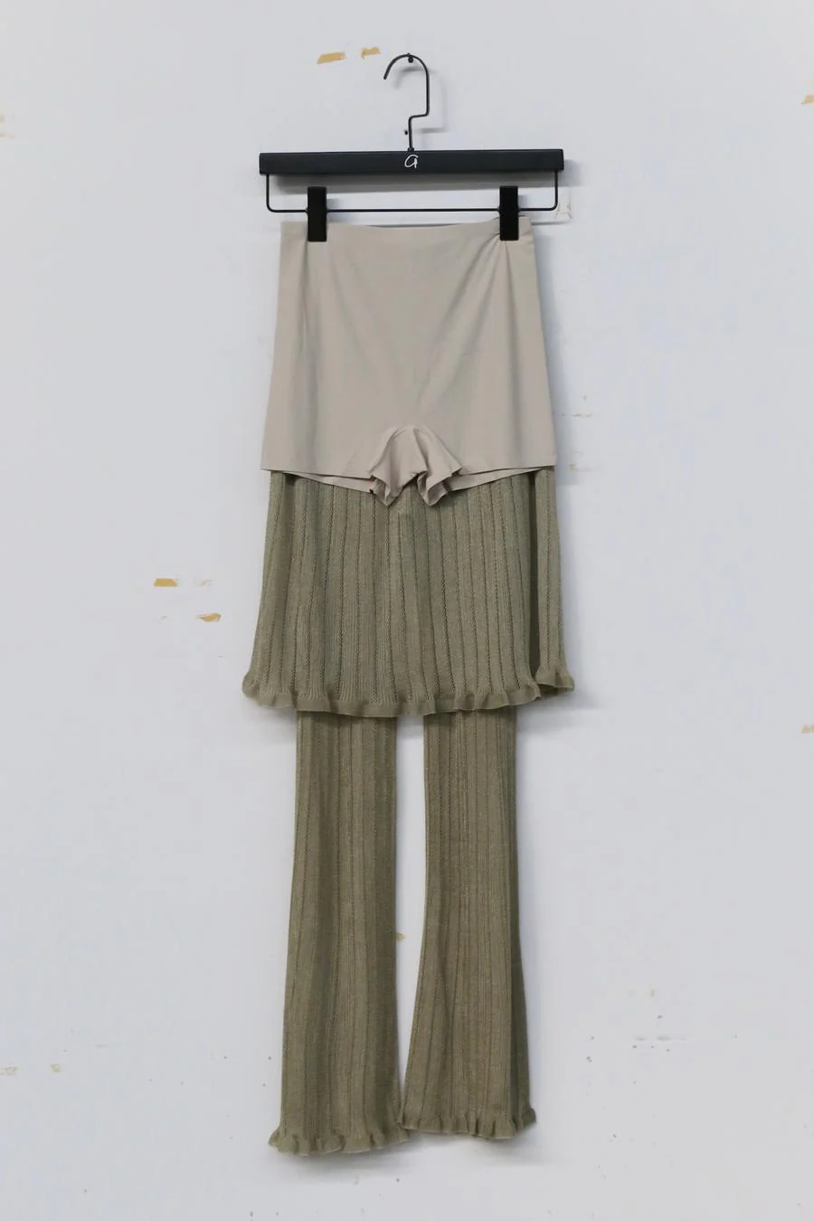 SWAYING/KNIT Robin Skirt (with shorts) SW23SS3B08 Bean green PS58 - Image 2