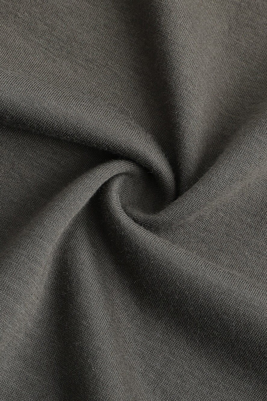 SWAYING/KNIT round hem half-sleeved pullover SW24SS1T45 dark gray - Image 7