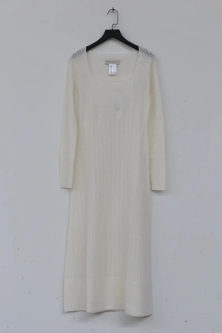 SWAYING/KNIT seamless dress SW212LS01 white PS22 - Image 6