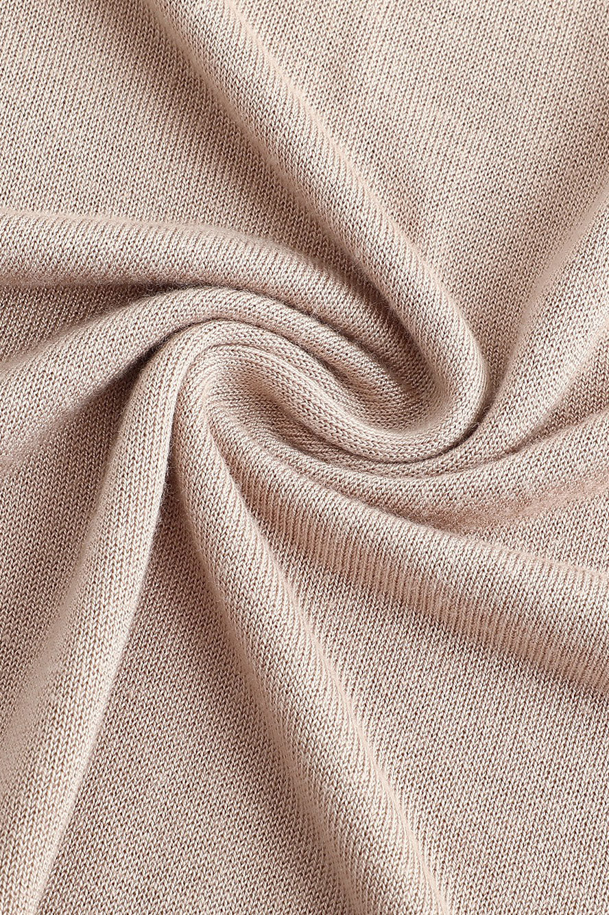 SWAYING/KNIT seamless halter neck long skirt SW24SS2L17 almond color PS68 - Image 12
