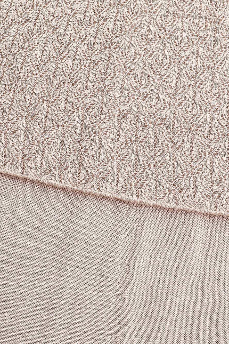 SWAYING/KNIT seamless halter neck long skirt SW24SS2L17 almond color PS68 - Image 14