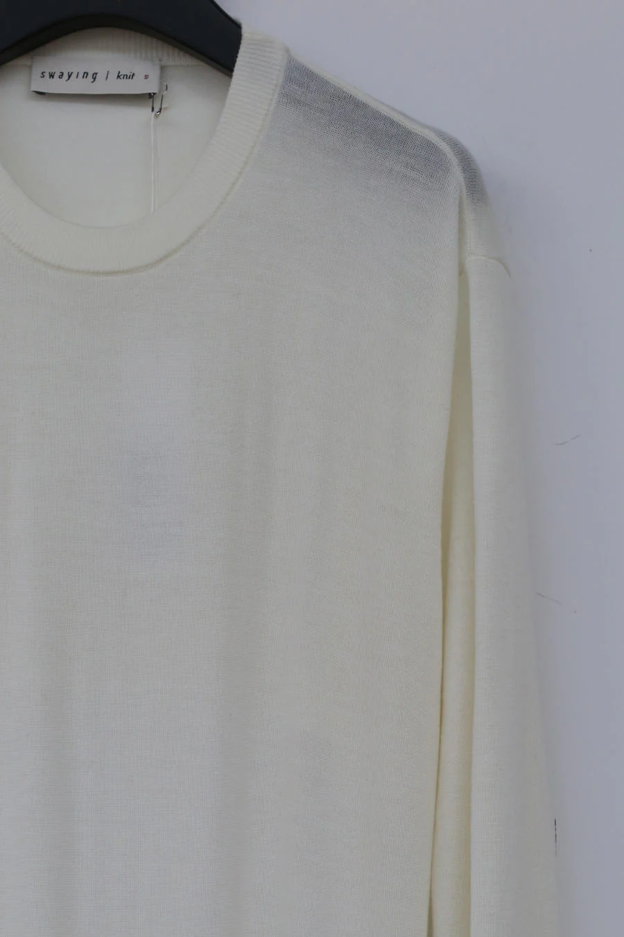 SWAYING/KNIT Seamless Knit One-piece Dress SW-SW212LS15-BAI White PS25 - Image 9