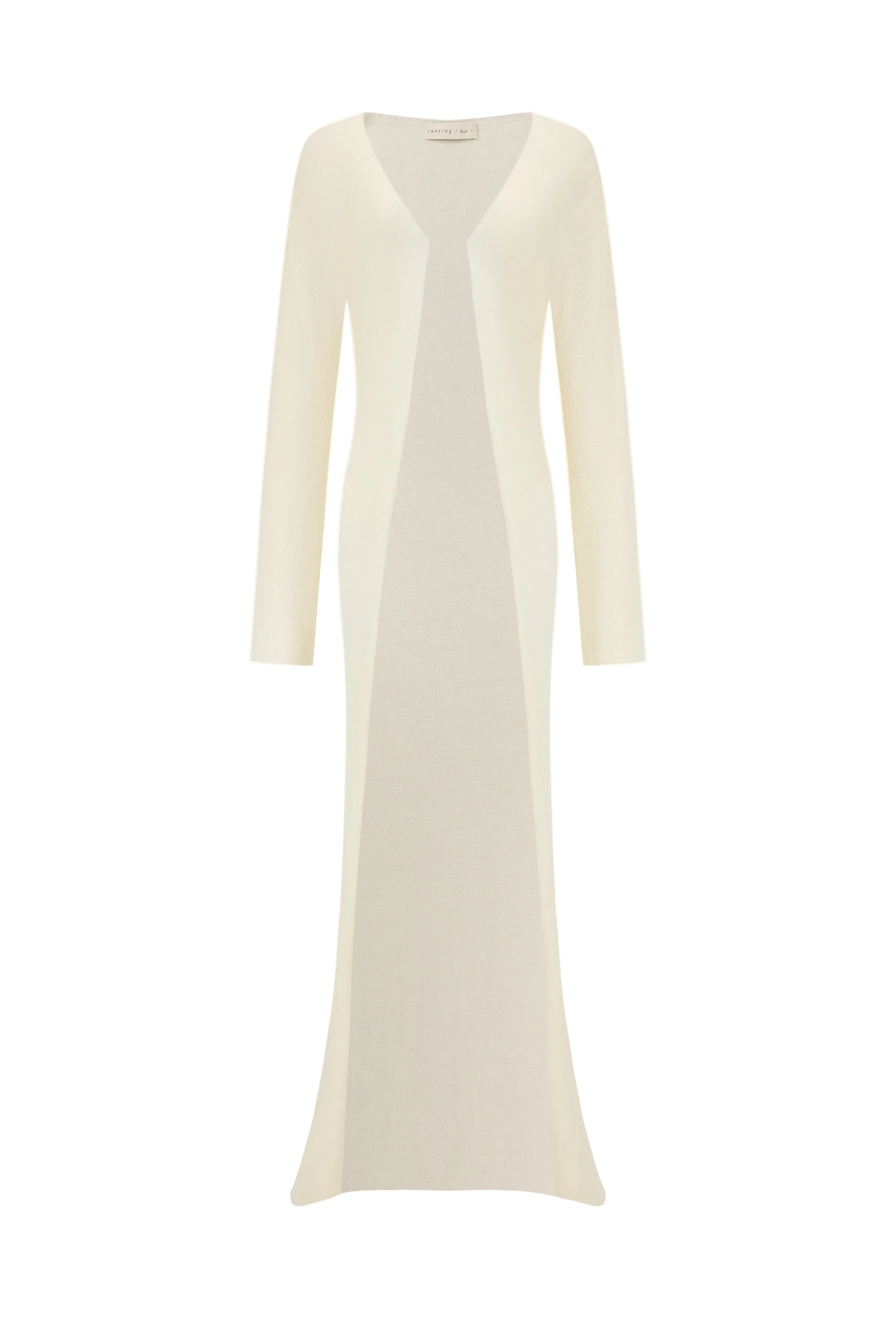 SWAYING/KNIT seamless long cardigan SW24SS1T85 off-white PS78 - Image 3