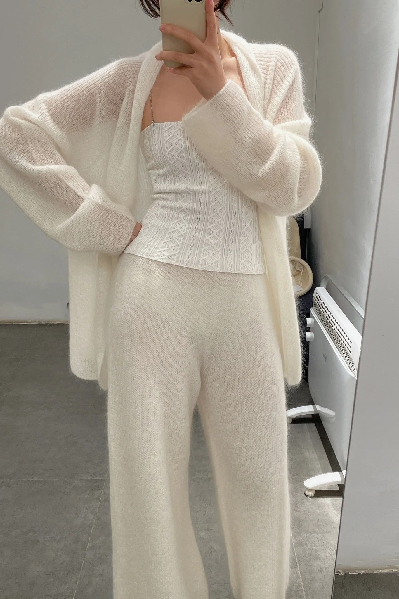 SWAYING/KNIT seamless mohair suit SW211SZ31 PS16 - Image 13