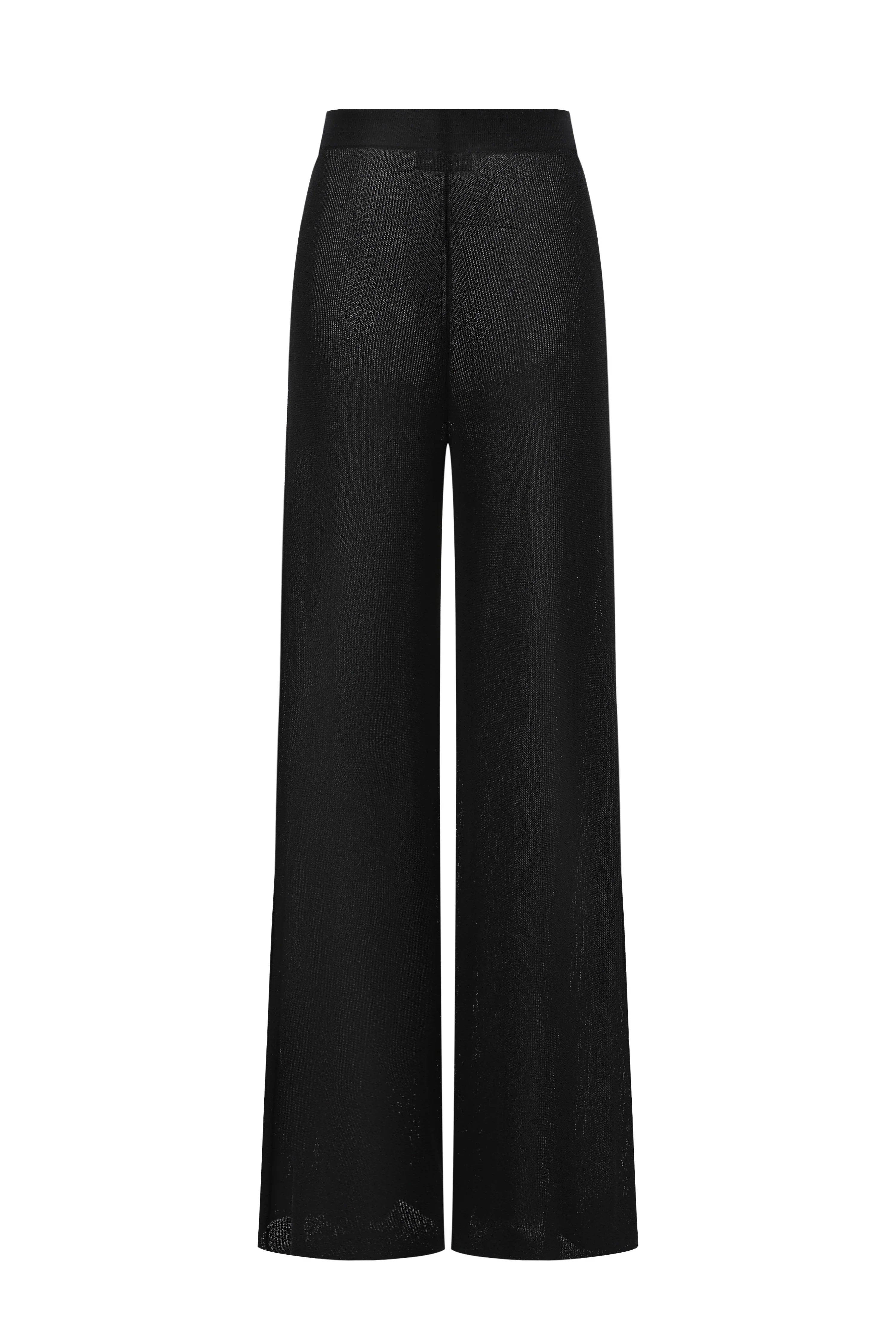 SWAYING/KNIT seamless straight pants SW24SS3B54 black PS83 - Image 2