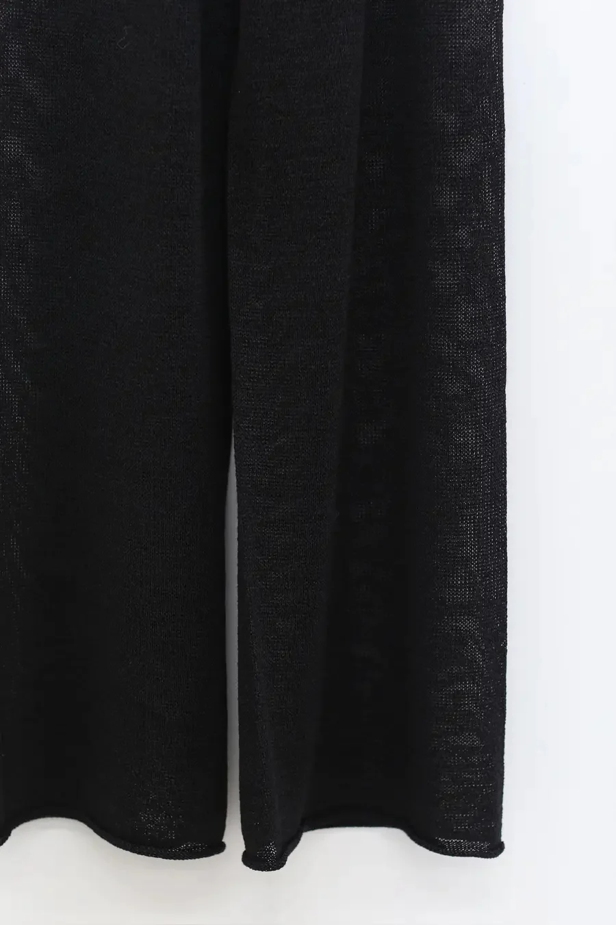 SWAYING/KNIT seamless straight pants SW24SS3B54 black PS83 - Image 5
