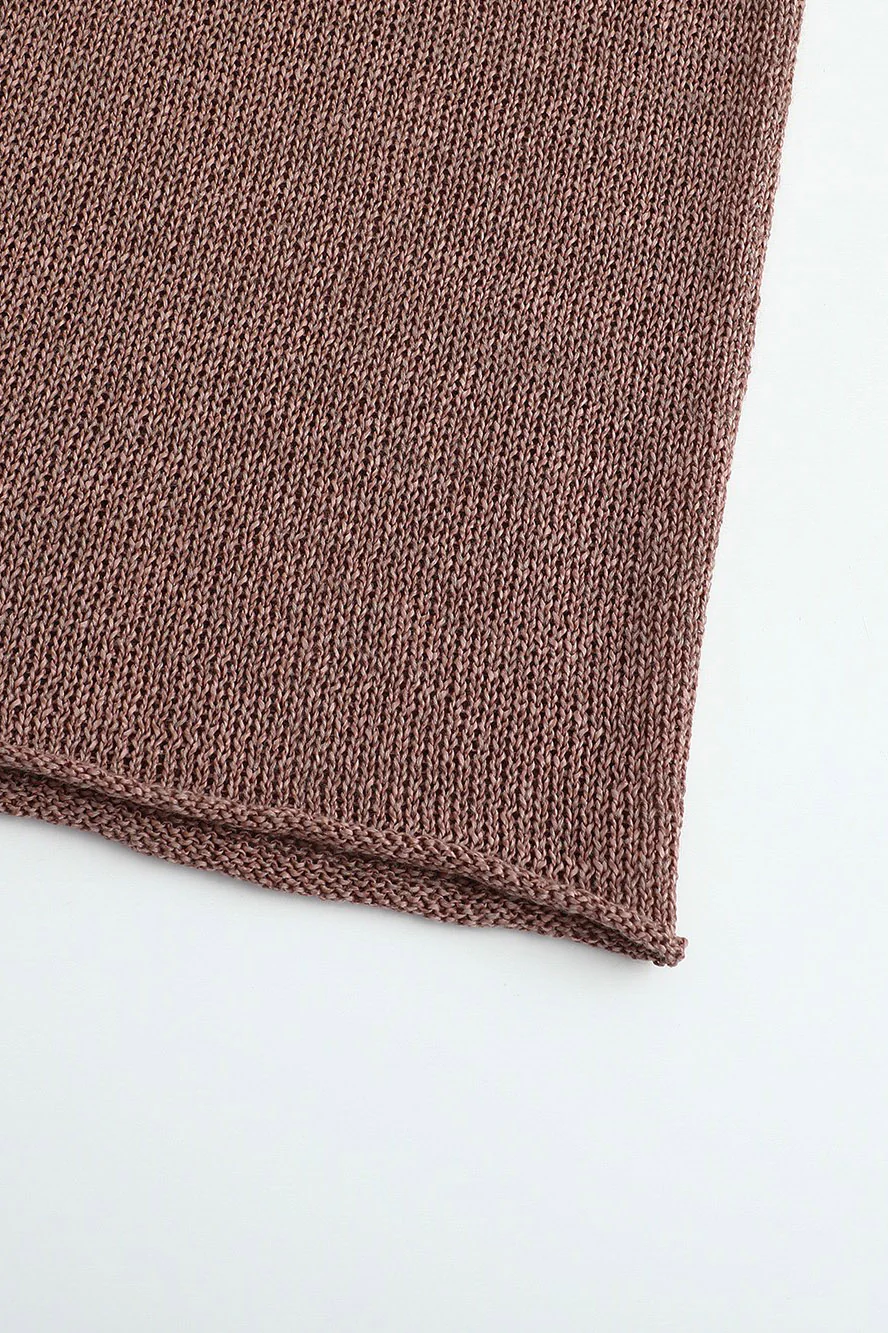 SWAYING/KNIT seamless tie long-sleeved cardigan SW24SS1T70 dirty pink PS77 - Image 14