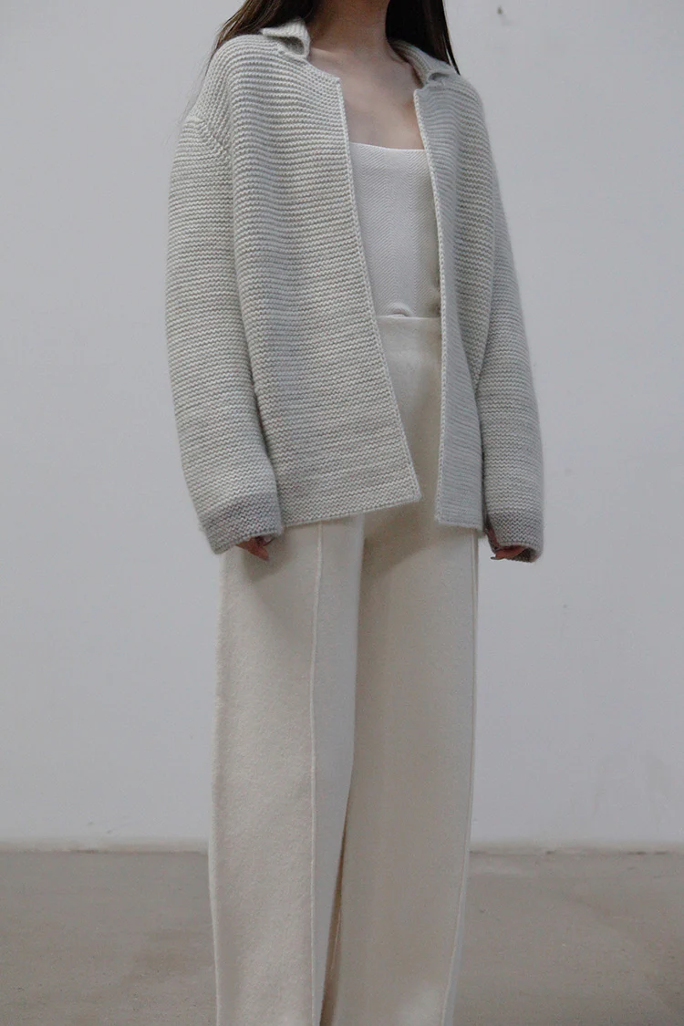 SWAYING/KNIT seamless wool trousers 212XZ19SW - Image 2